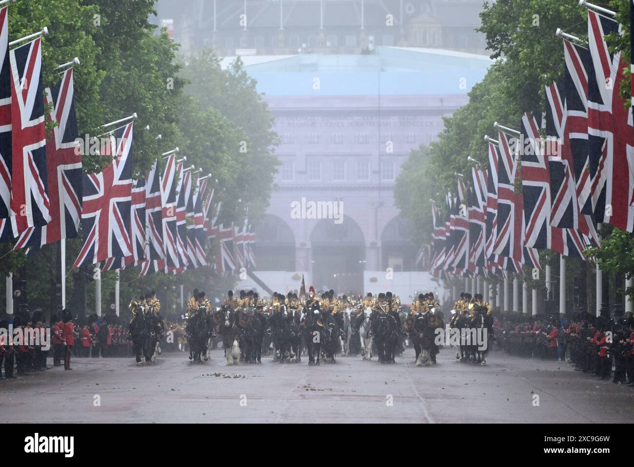 London, Großbritannien. Juni 2024. Trupp the Colour, London. Quelle: Doug Peters/EMPICS/Alamy Live News Stockfoto