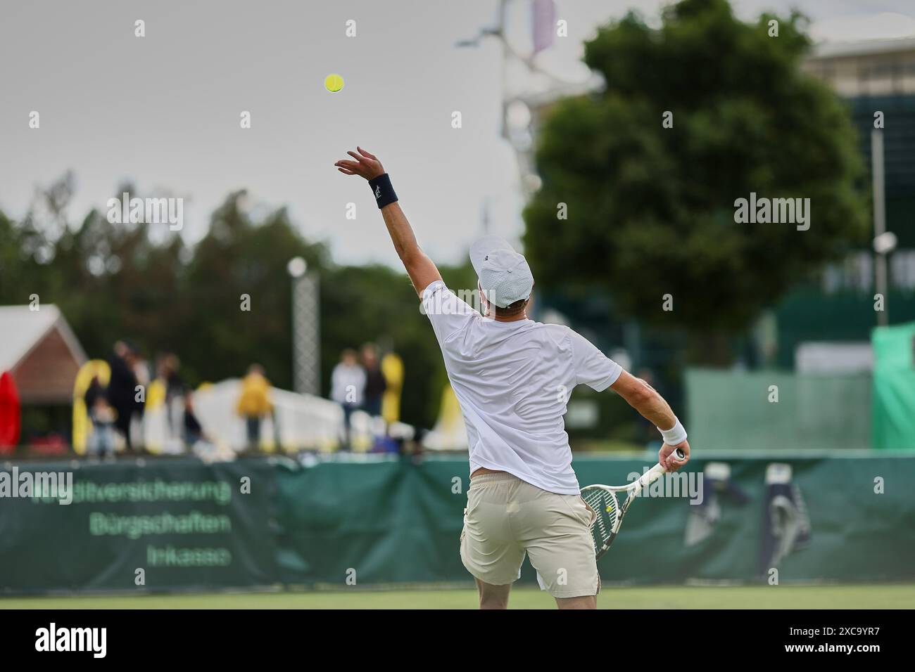 Halle Westf, Westfalen, Deutschland. Juni 2024. James Duckworth (aus) ist während der 31er Jahre aktiv. TERRA WORTMANN OPEN, ATP500 - Herren Tennis (Bild: © Mathias Schulz/ZUMA Press Wire) NUR REDAKTIONELLE VERWENDUNG! Nicht für kommerzielle ZWECKE! Stockfoto