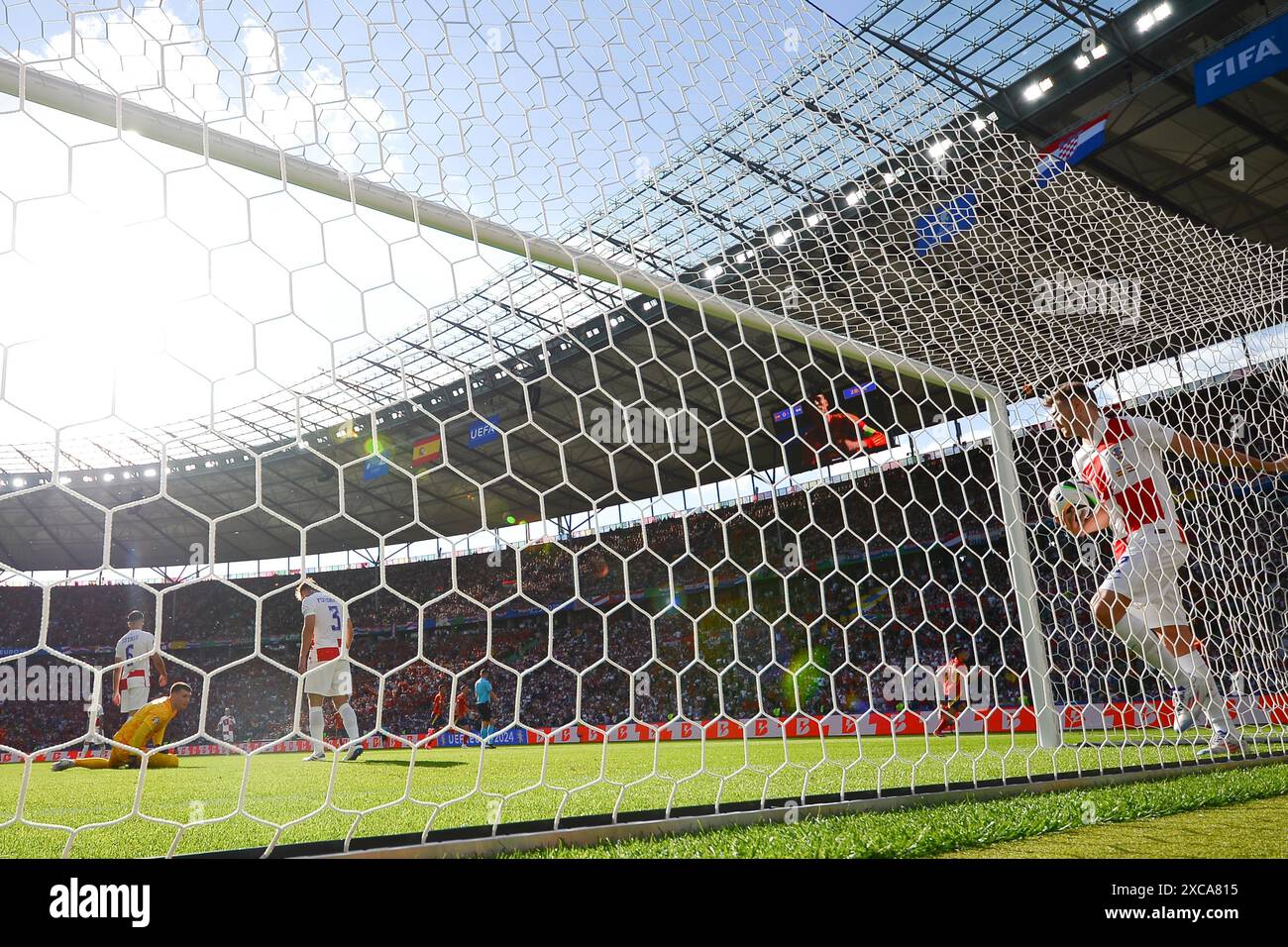 Berlin, Deutschland. 15. Juni 2024. Das Gruppenspiel der UEFA EURO 2024 zwischen Spanien und Kroatien im Olympiastadion. Quelle: Meng Gao/Alamy Live News Stockfoto