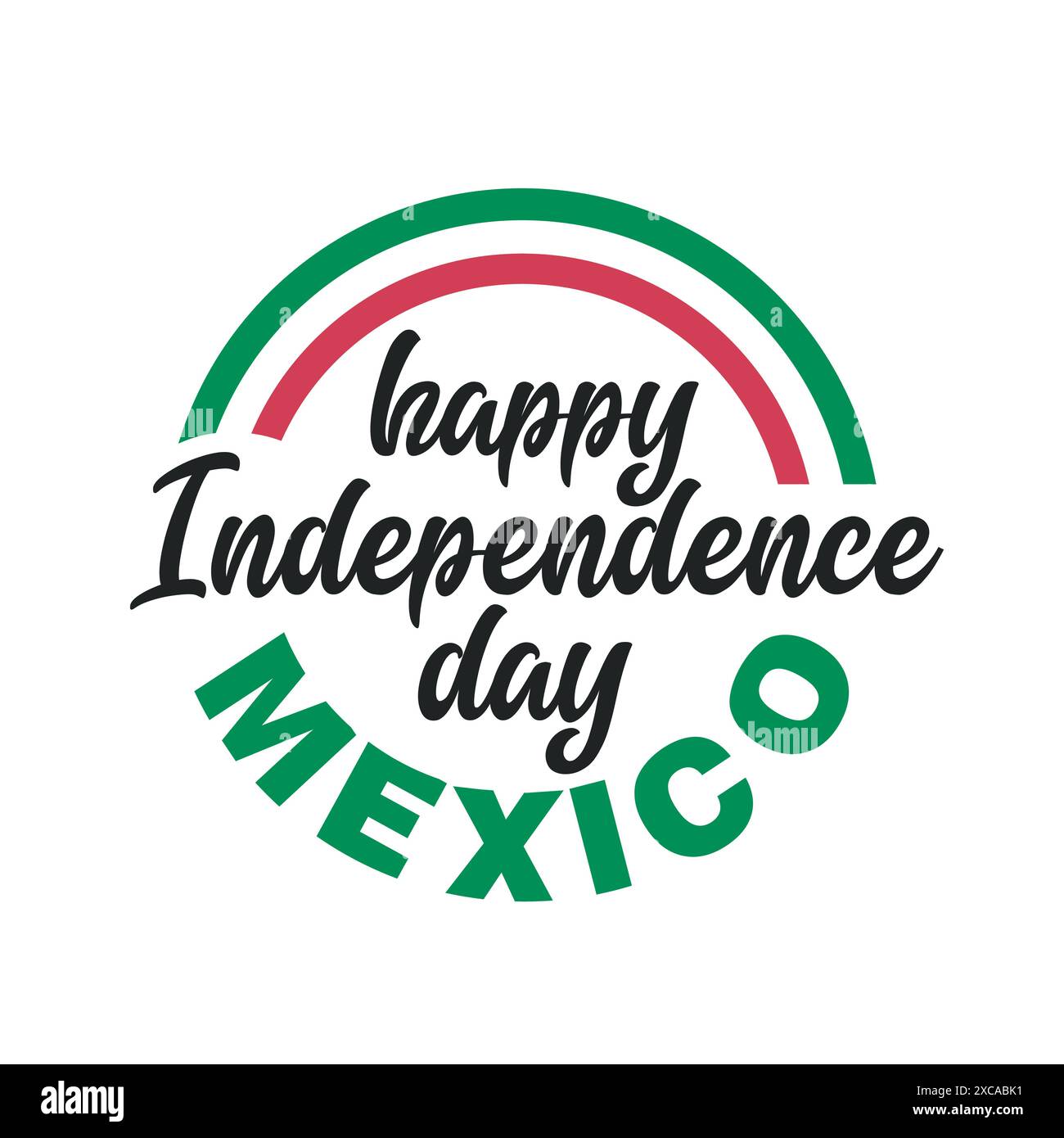 Typografie-Poster-Design zum mexikanischen Unabhängigkeitstag. Mexiko-Abzeichen, Etikett, Aufkleber. Vorlage für den Tag der mexikanischen Unabhängigkeit am 16. September. viva Mexico Vektor Stock Vektor