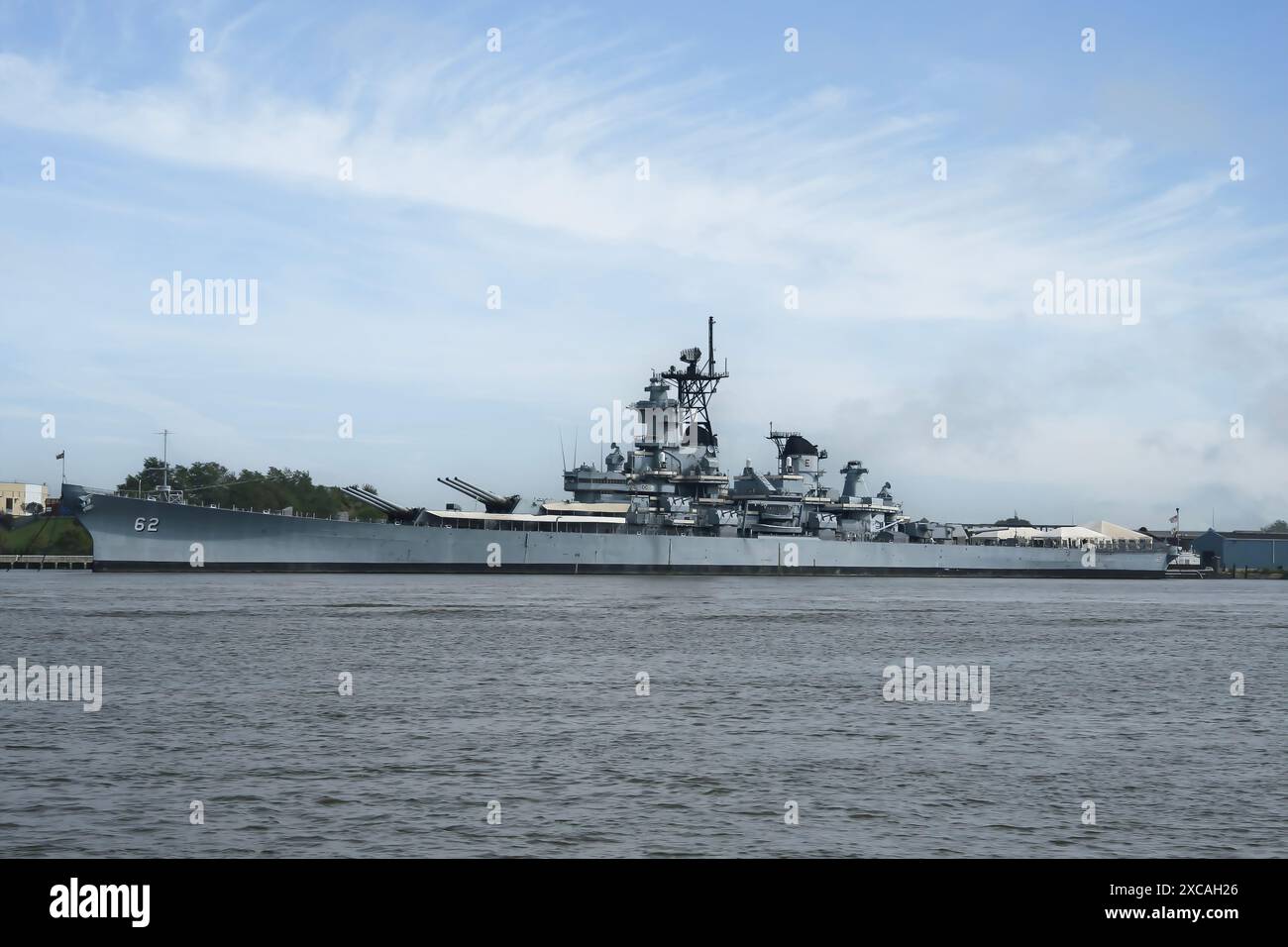 USS New Jersey in der Philadelphia Naval Shipyard, Pennsylvania Stockfoto