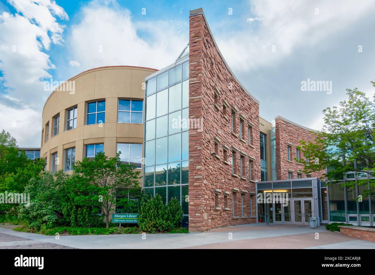 FORT COLLINS, CO, USA – 13. MAI 2024: Morgan Library an der Colorado State University. Stockfoto