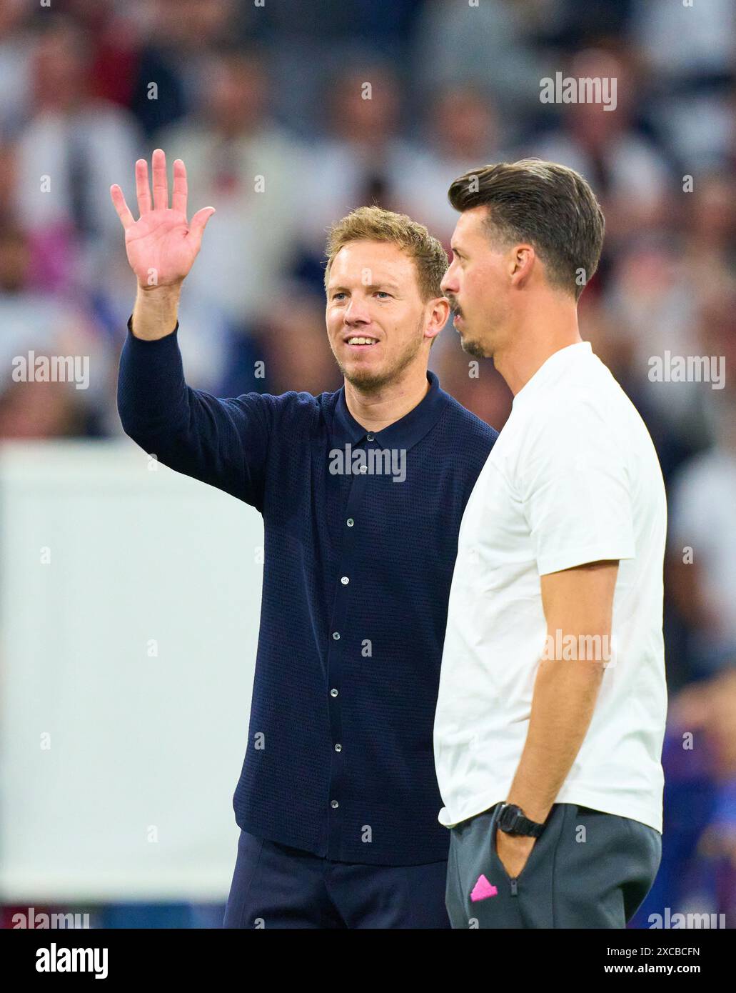 Im Gruppenspiel DEUTSCHLAND - SCHOTTLAND 5-1 der UEFA-Europameisterschaften 2024 am 14. Juni 2024 in München. Fotograf: Peter Schatz Stockfoto