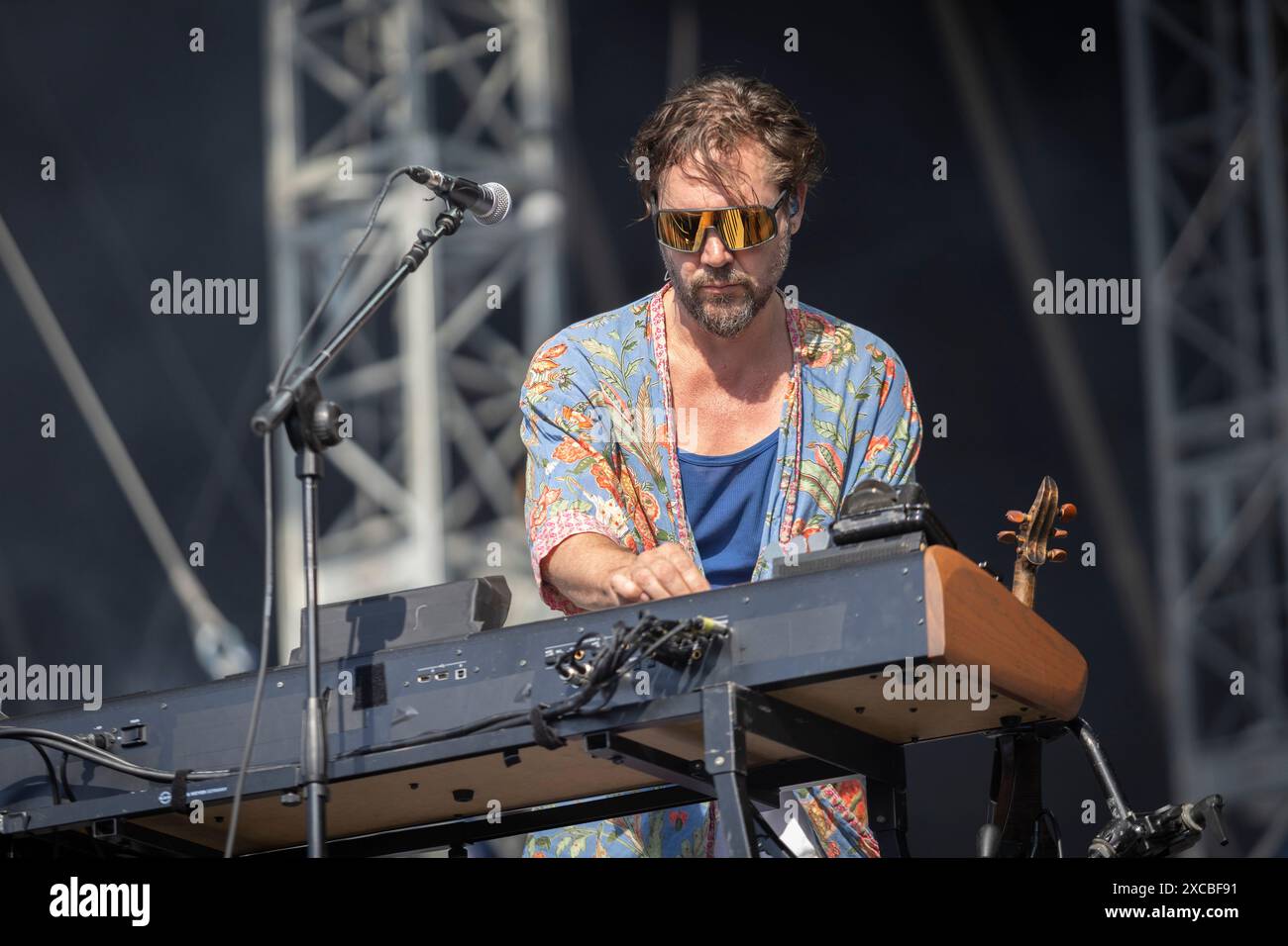 Deus in Concerto al Firenze Rocks 2024. Foto di Davide Merli Stockfoto