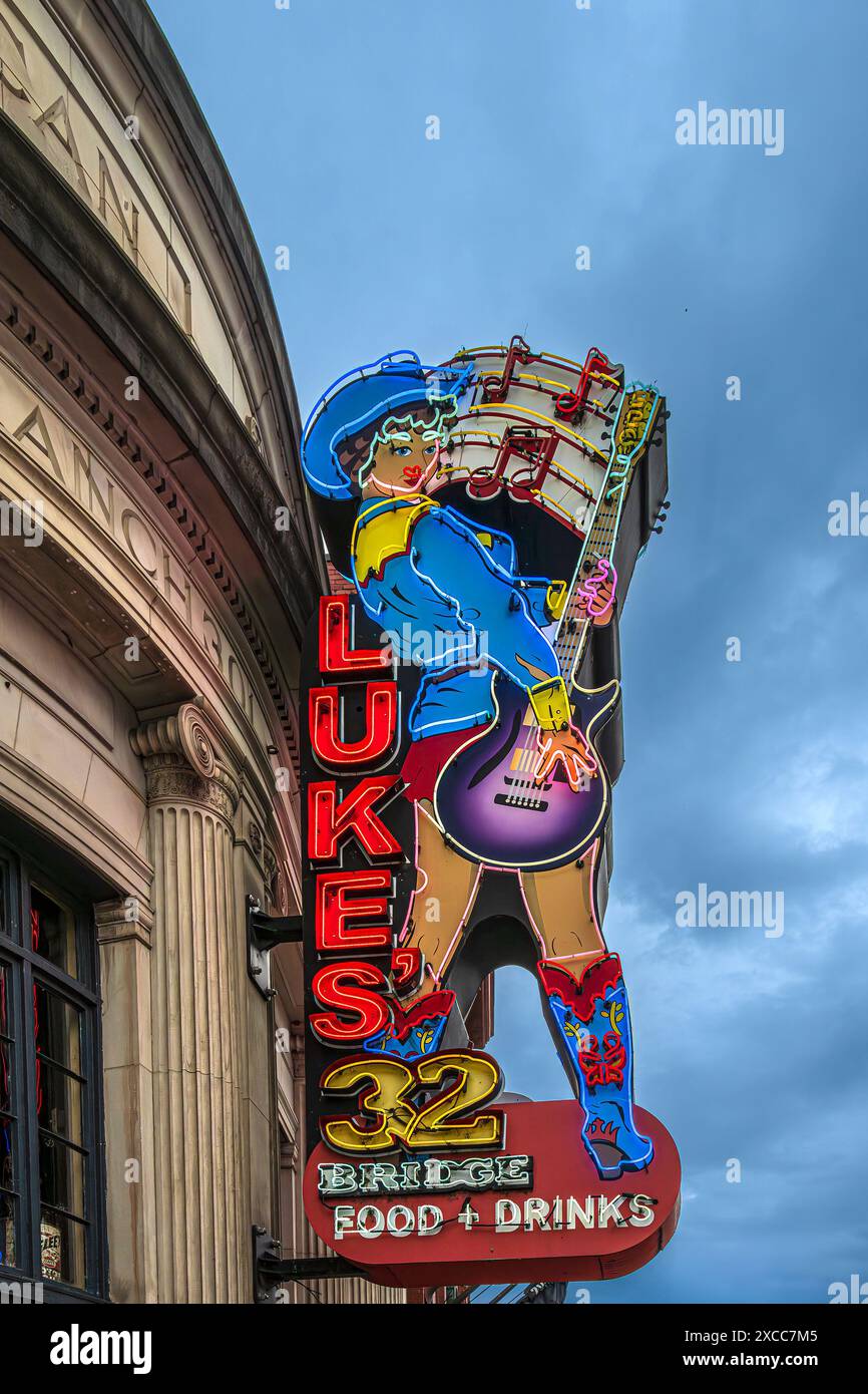 Straßen in Nashville Tennessee Stockfoto