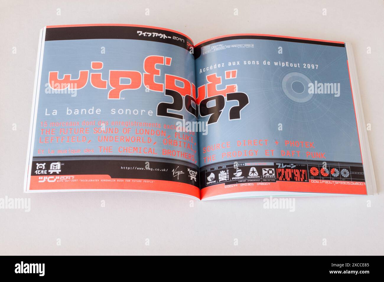 Wipeout 2097 Videospiel für Sony PlayStation 1 Stockfoto