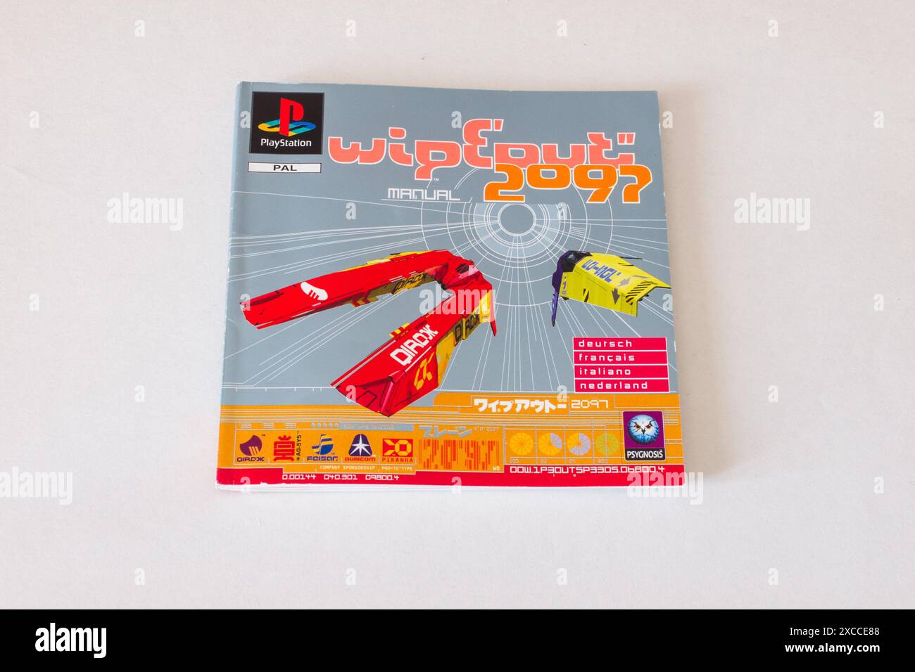 Wipeout 2097 Videospiel für Sony PlayStation 1 Stockfoto