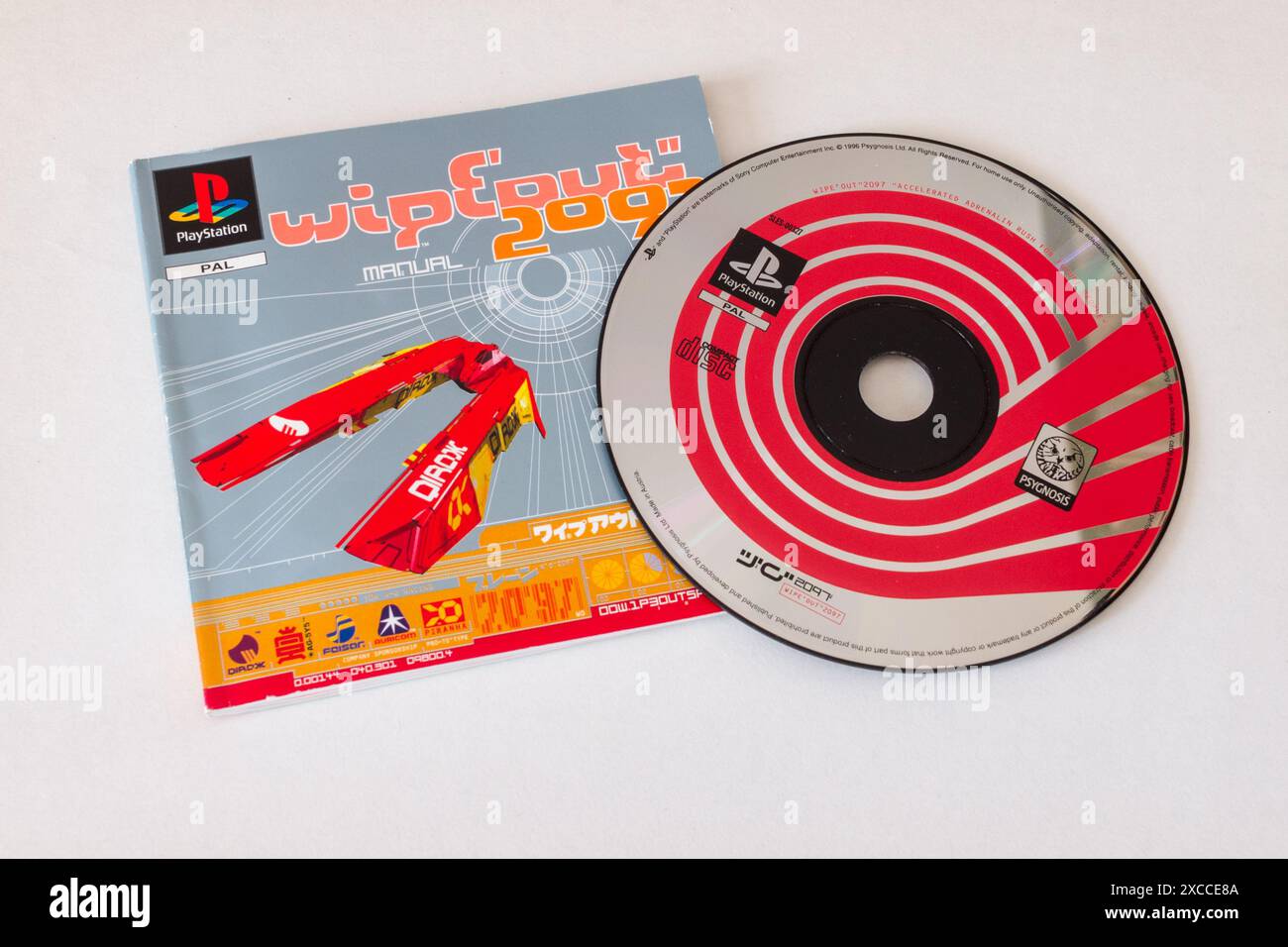 Wipeout 2097 Videospiel für Sony PlayStation 1 Stockfoto