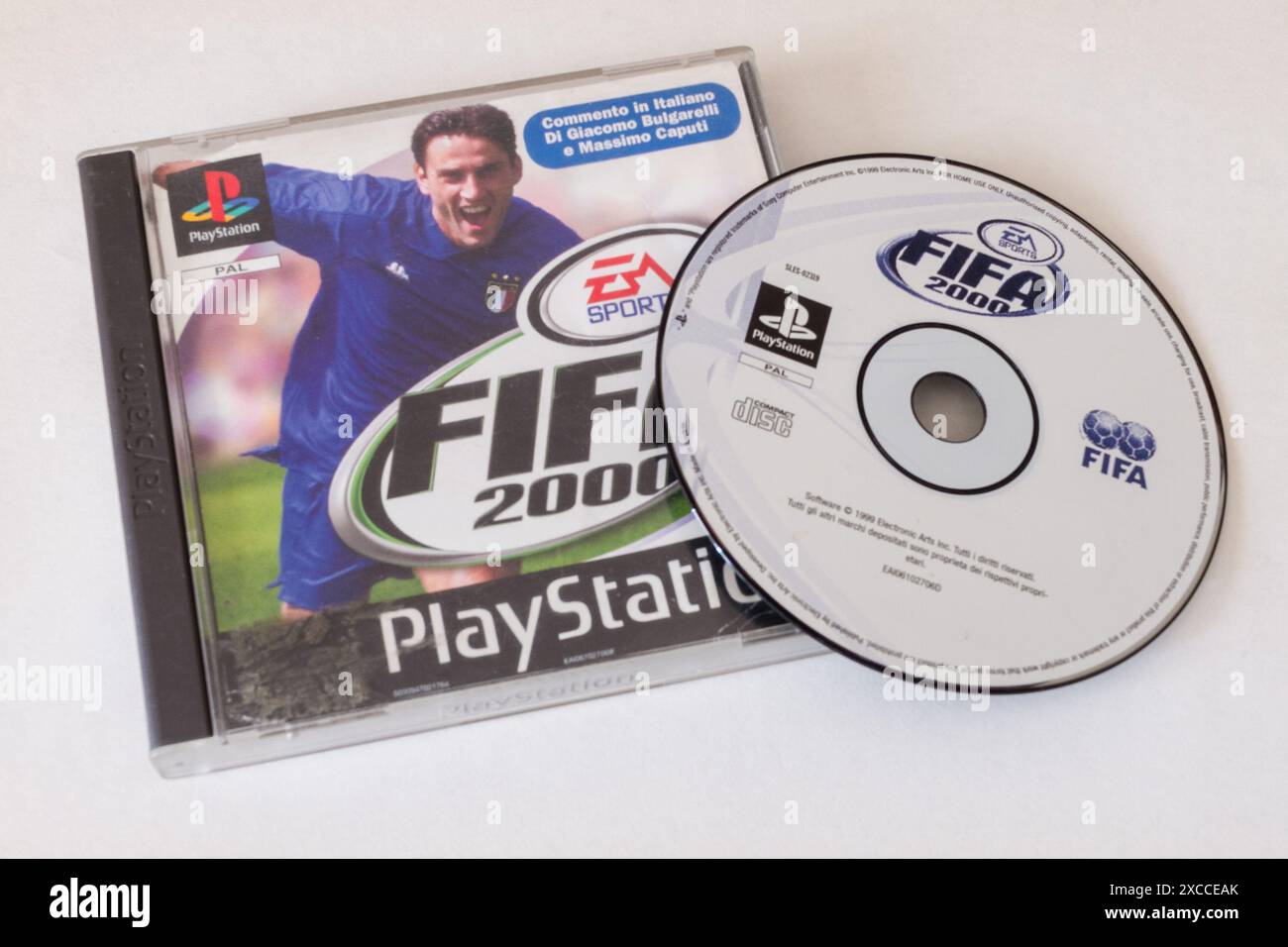 FIFA 2000 Videospiel für Sony Playstatione One Stockfoto