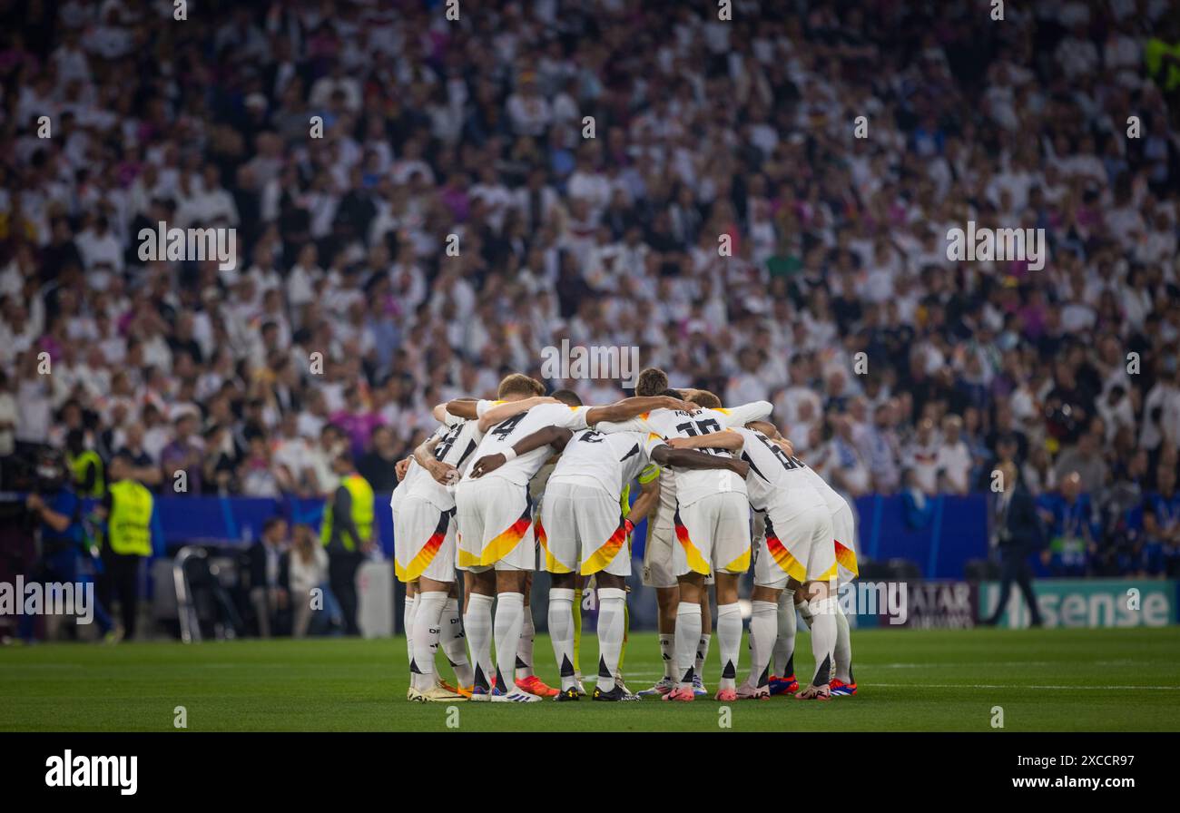 München, Deutschland. Juni 2024. Teamkreis Deutschland Deutschland - Schottland Deutschland - Schottland 14.06.2024 Copyright (nur für journalistische ZW Stockfoto