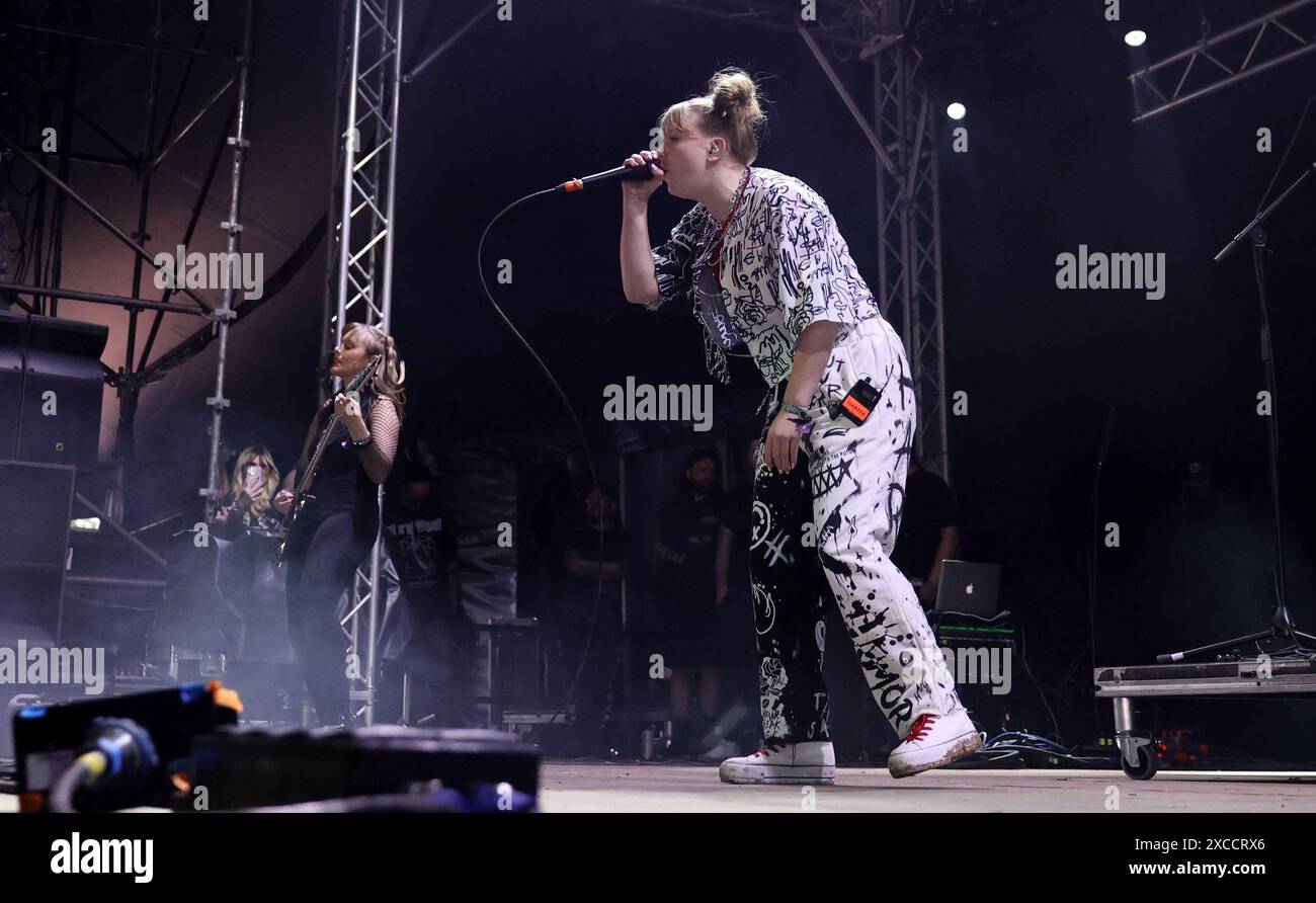 Leicestershire, Großbritannien. Samstag, 16. Juni 2024. Harper tritt auf der Dogtooth Stage beim Download Festival 2024 im Donington Park auf. Quelle: Jon Harris/Alamy Live News Stockfoto