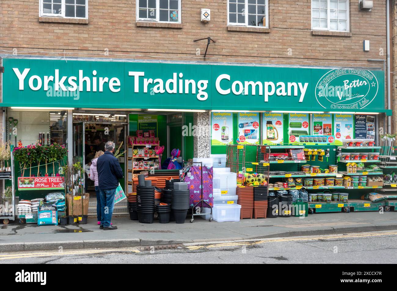 Yorkshire Trading Company Shop oder Ladenfront, Pickering, North Yorkshire, England, Großbritannien Stockfoto