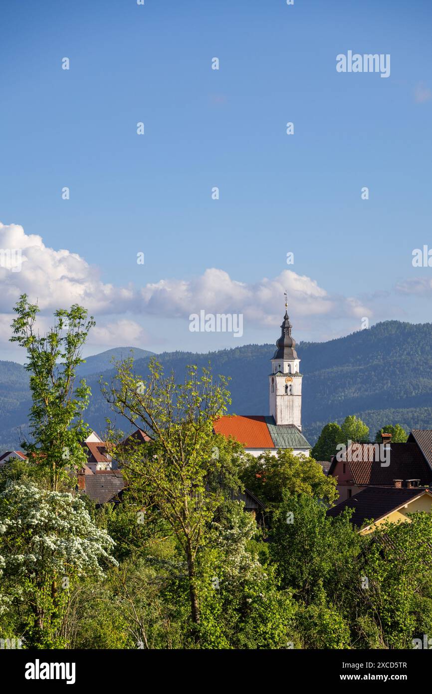 Blick auf einen Turm Stockfoto