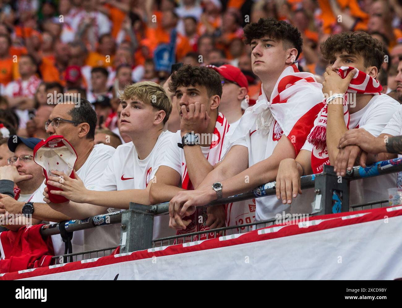Volksparkstadion, Hamburg, Deutschland. Juni 2024. Euro 2024 Gruppe D Fußball, Polen gegen