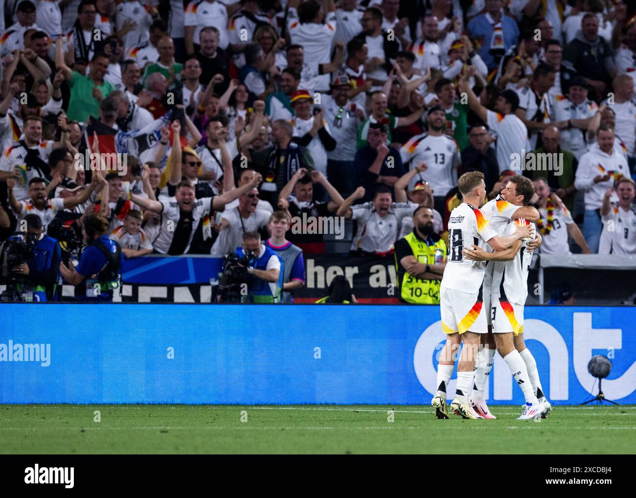 München, Allianz Arena, 19.09.2021: Während des Spiels UEFA-Europameisterschaft 2024 Deutschland gegen Schottland. Stockfoto