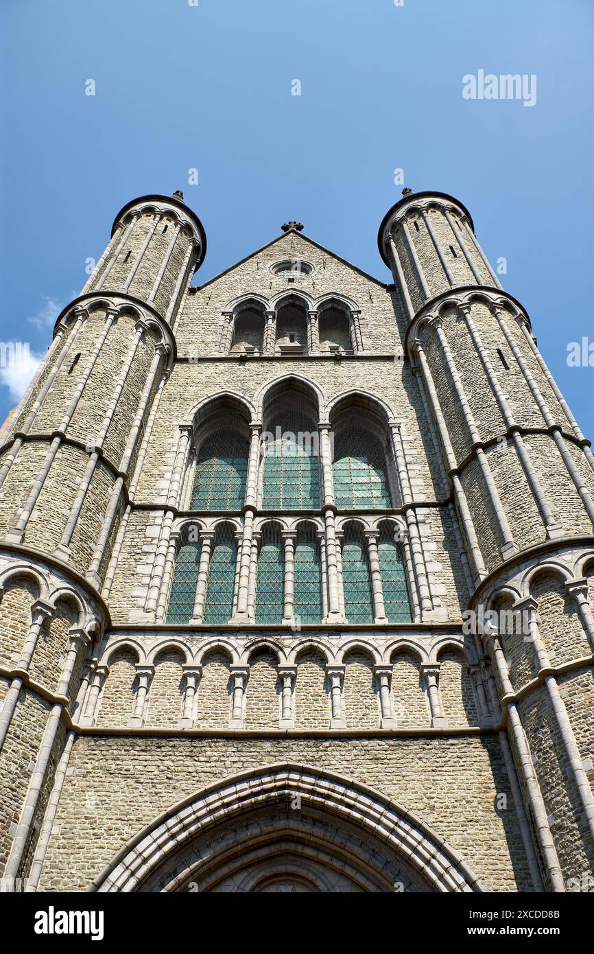 Brügge - Heilige Erlöser Kathedrale Sint-Salvatorskathedraal , die älteste Pfarrkirche von Brügge Stockfoto