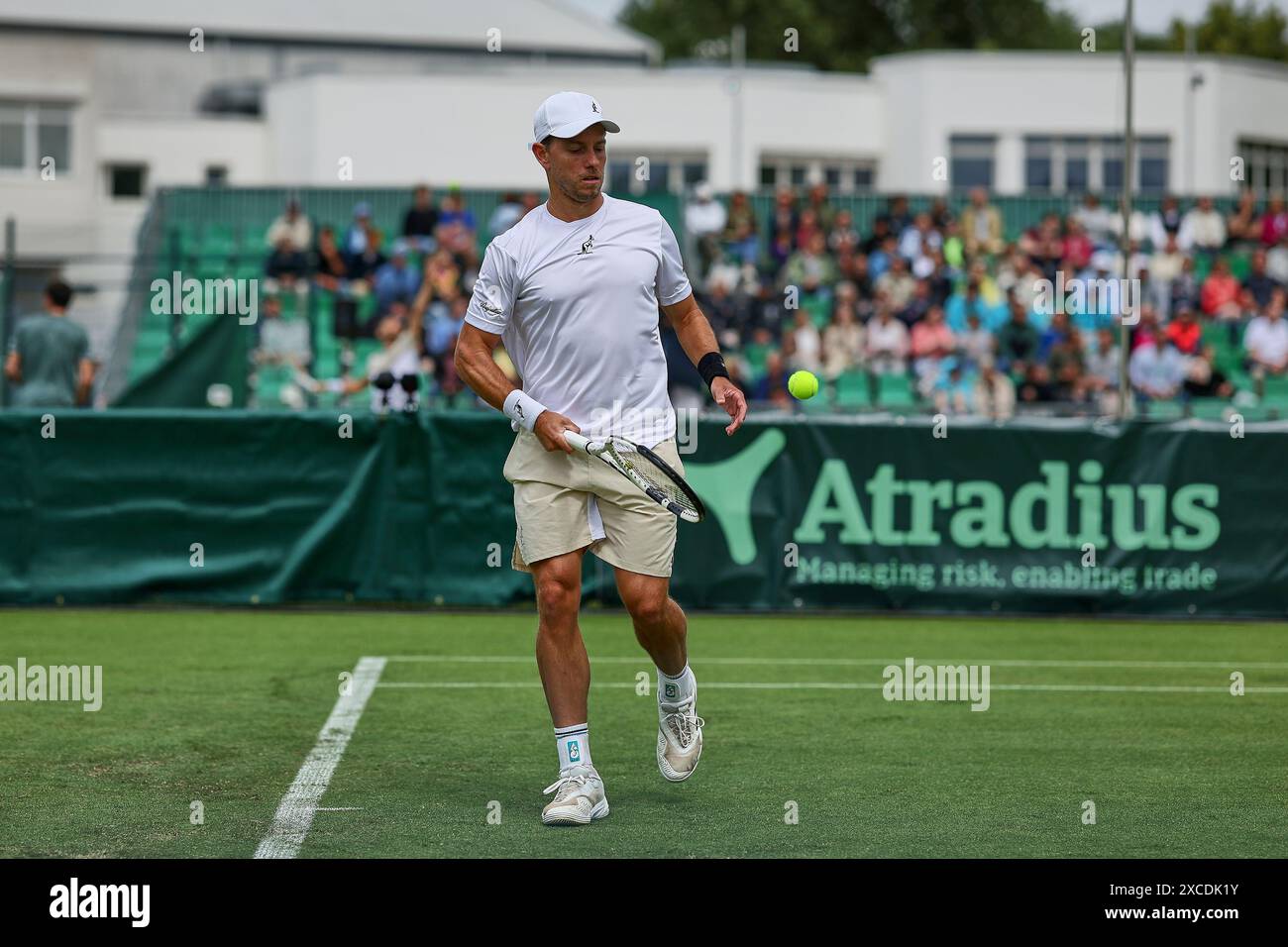 Halle Westf, Westfalen, Deutschland. Juni 2024. James Duckworth (aus) während der 31. TERRA WORTMANN OPEN, ATP500 - Herren Tennis (Bild: © Mathias Schulz/ZUMA Press Wire) NUR REDAKTIONELLE VERWENDUNG! Nicht für kommerzielle ZWECKE! Stockfoto