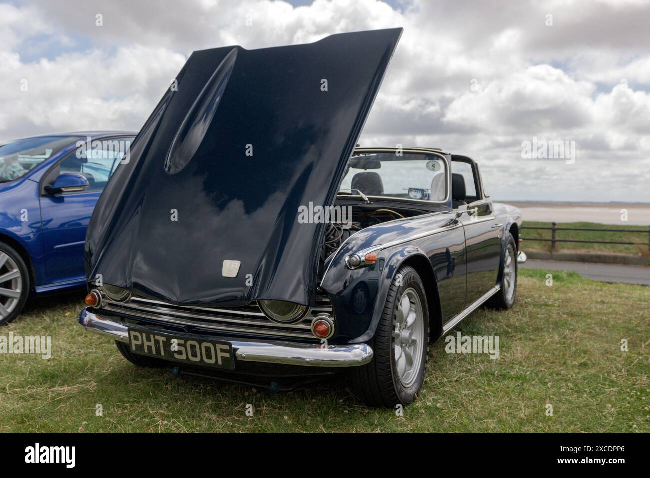 Triumph TR5. Oldtimer Auf Lytham Green 2024. Stockfoto