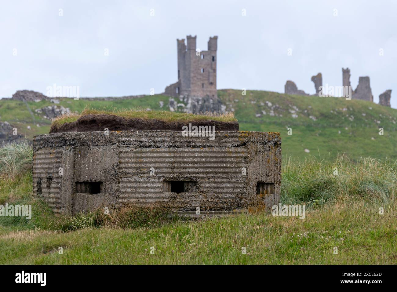 Dunstanburgh Castle Stockfoto