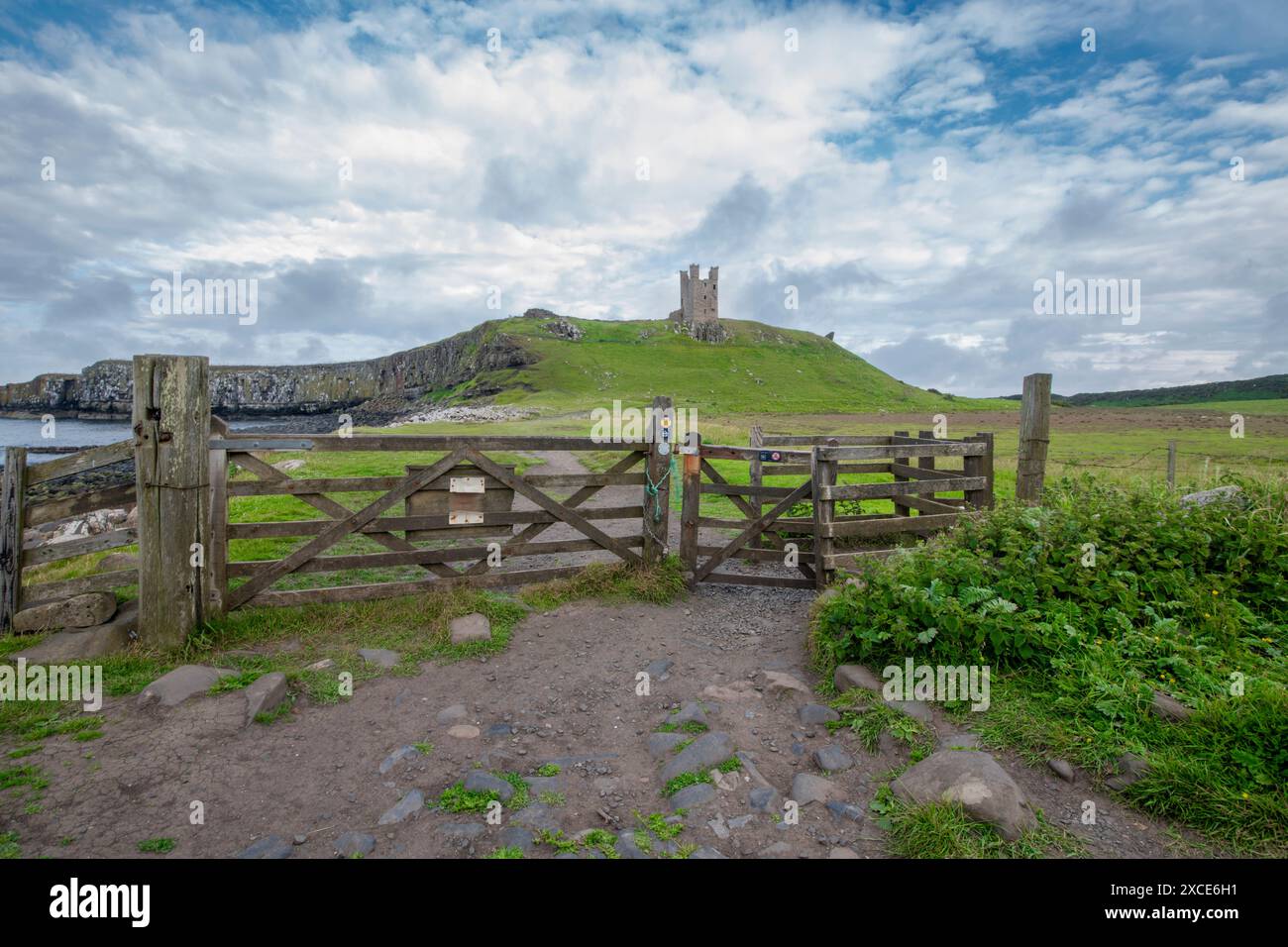 Dunstanburgh Castle Stockfoto