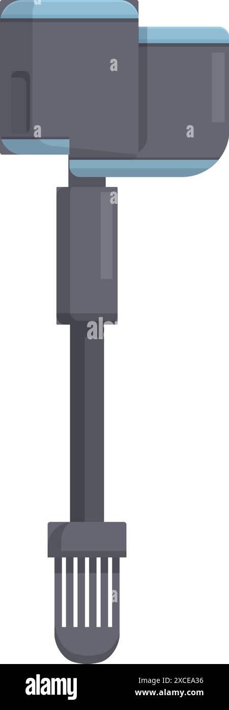 Aquarium-Wasserpumpe erzeugt Luftblasen, um den Sauerstoffgehalt im Wasser zu erhöhen Stock Vektor