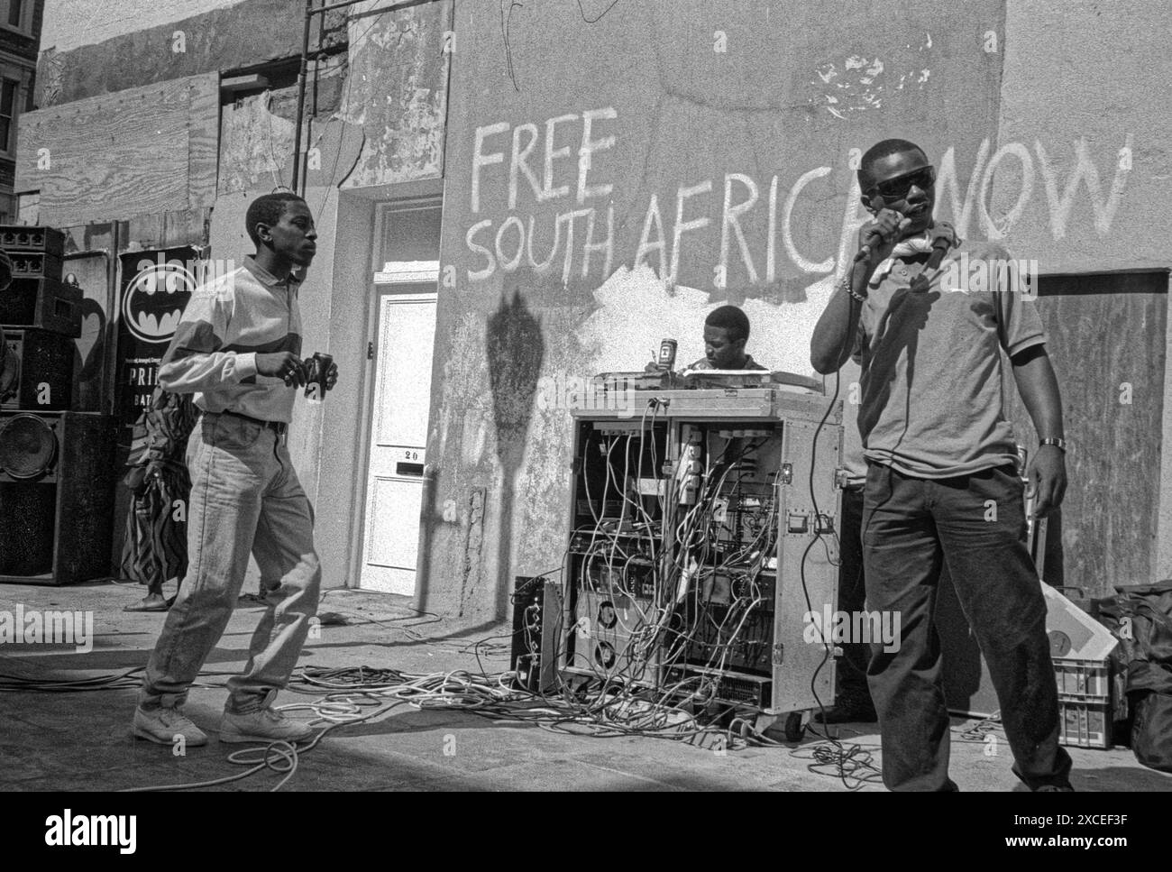 August 1989 Karneval In Notting Hill. DJ im Herzen von Carnival All Saints Road Notting Hill Stockfoto