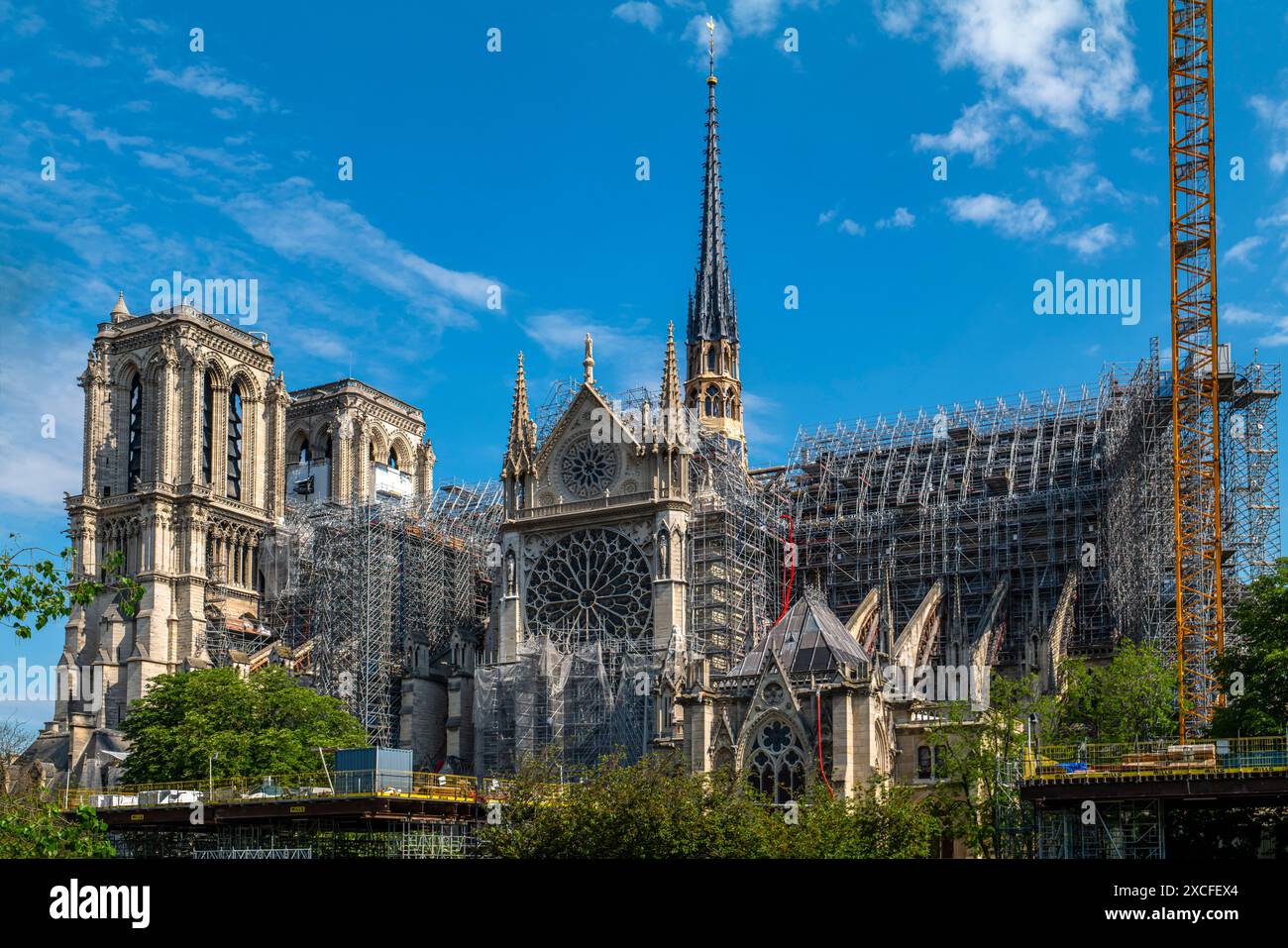 NOTRE DAME DE PARIS (1163-1345) PARIS FRANKREICH Stockfoto