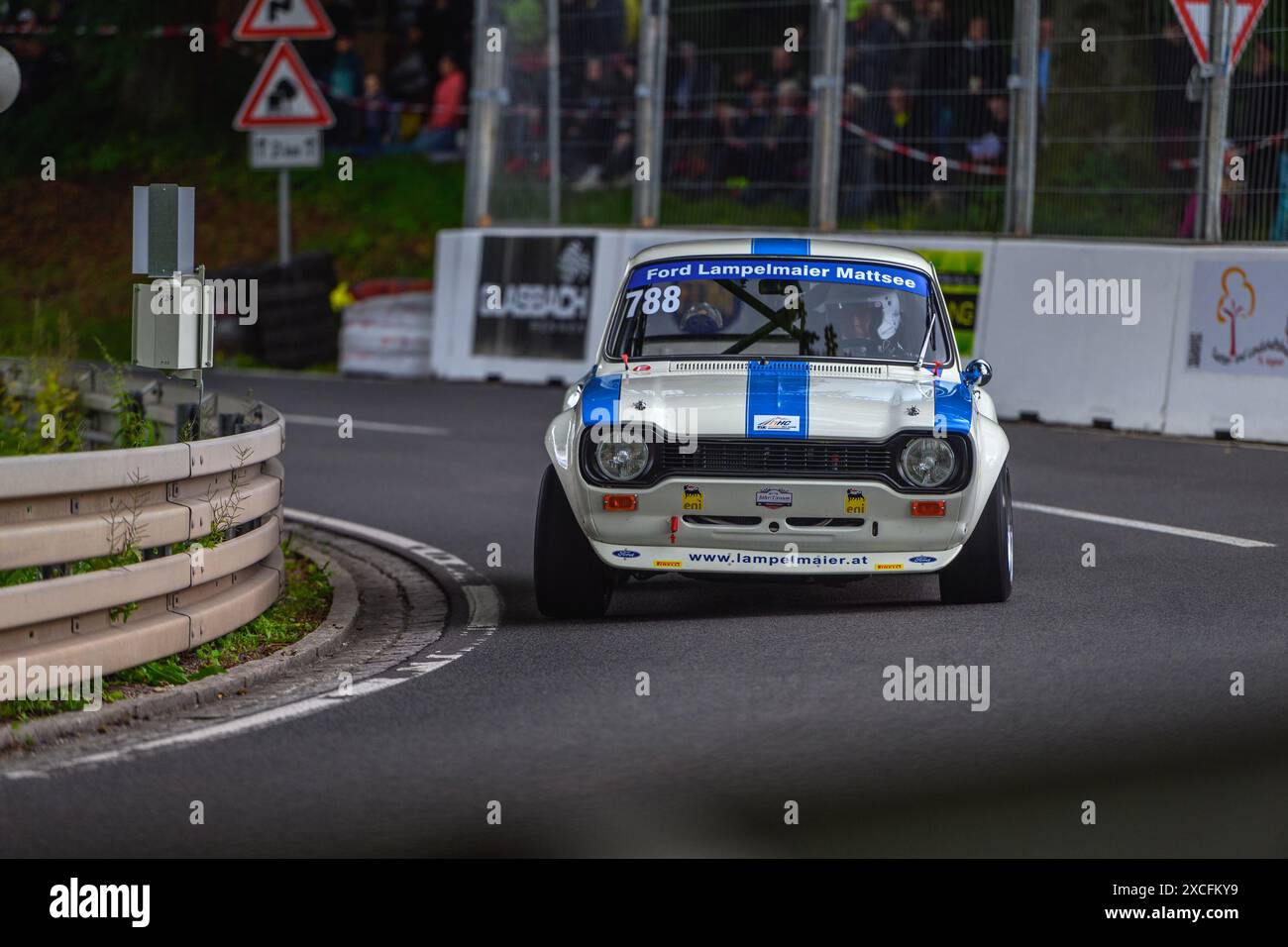 #788, Max LAMPELMAIER, Mattsee, Ford Escort RS1600 BDA, AUT GER, FIA European Hill Climb Championship, Runde 5 - Deutschland, ADAC Glasbachrennen, Steinbach, 14-16.06.2024 Foto: Eibner-Pressefoto/Martin Herbst Stockfoto