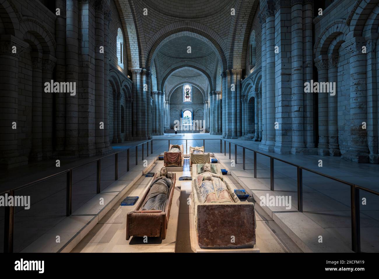 KÖNIGLICHE ABTEI FONTEVRAUD (1101-1119) FONTEVRAUD-L'ABBAYE FRANKREICH Stockfoto