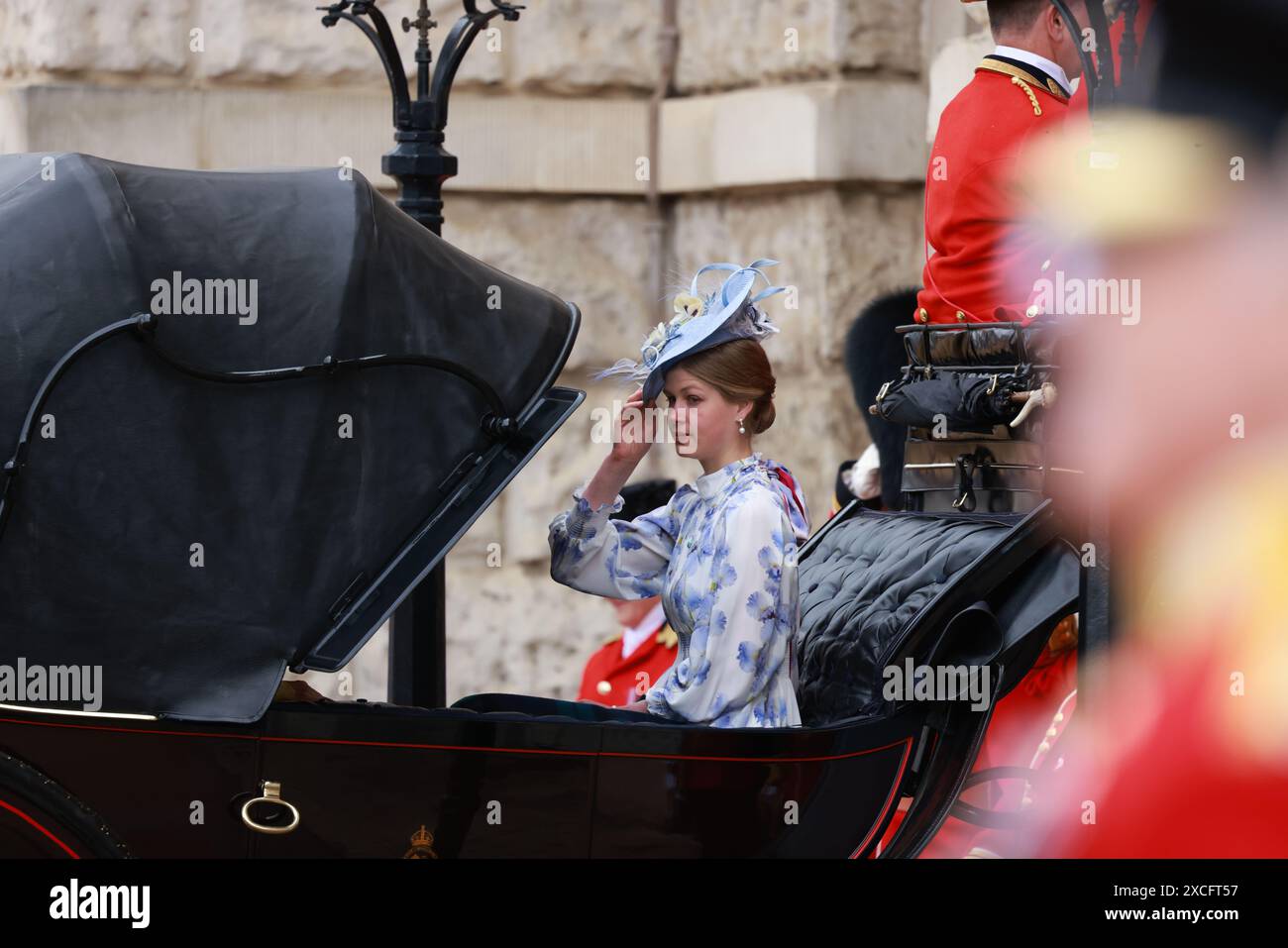 London, Großbritannien, 15. Juni, UK Trooping the Colour Stockfoto