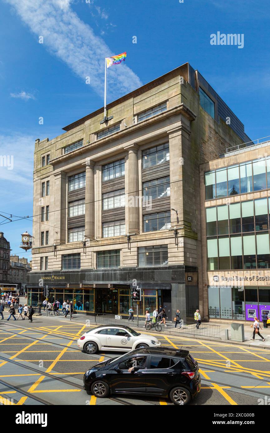 Johnnie Walker Besucherzentrum in der Princes Street, Edinburgh, Schottland Stockfoto