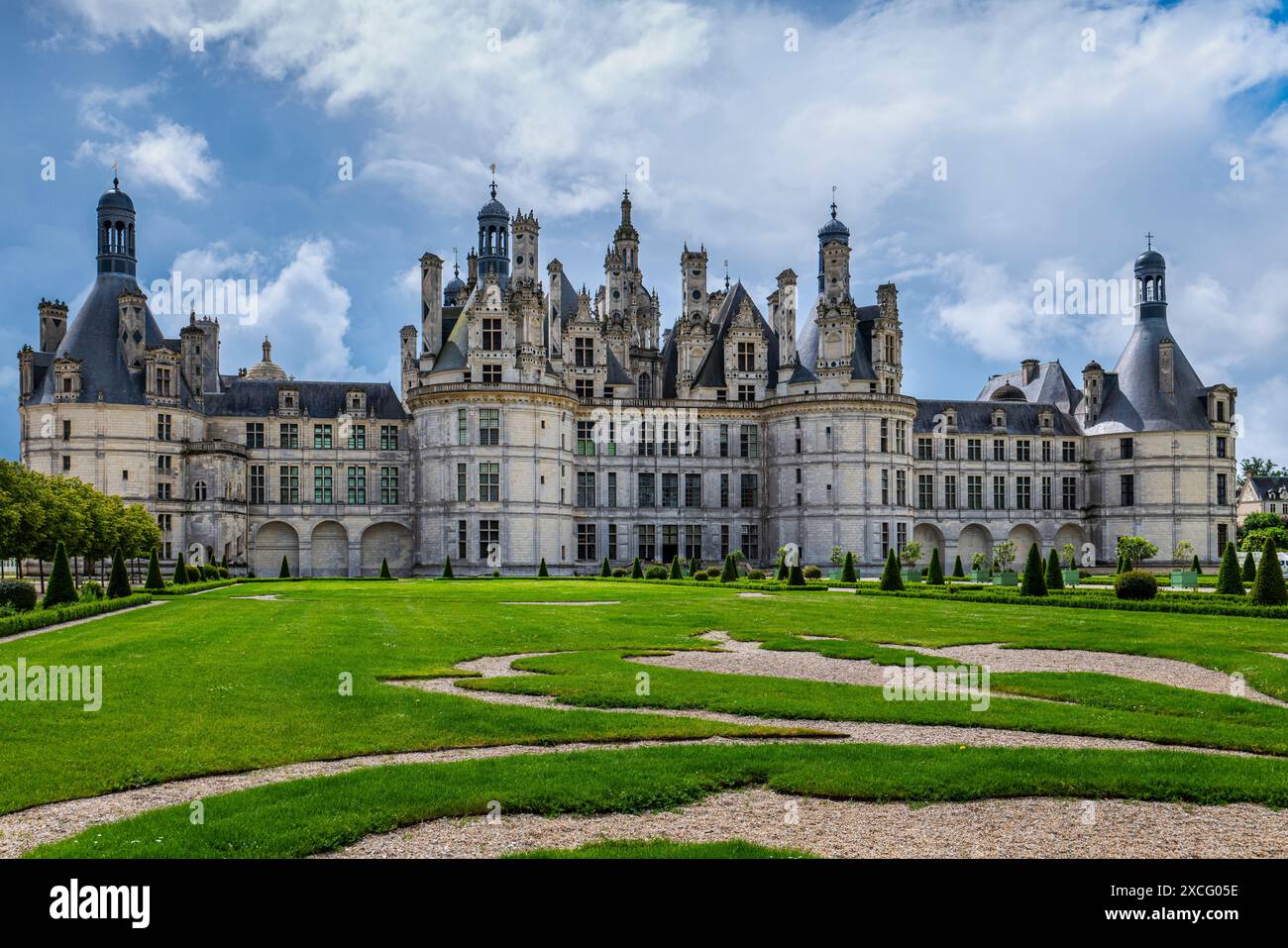 CHATEAU DE CHAMBORD (1519-1547) CHAMBORD FRANKREICH Stockfoto