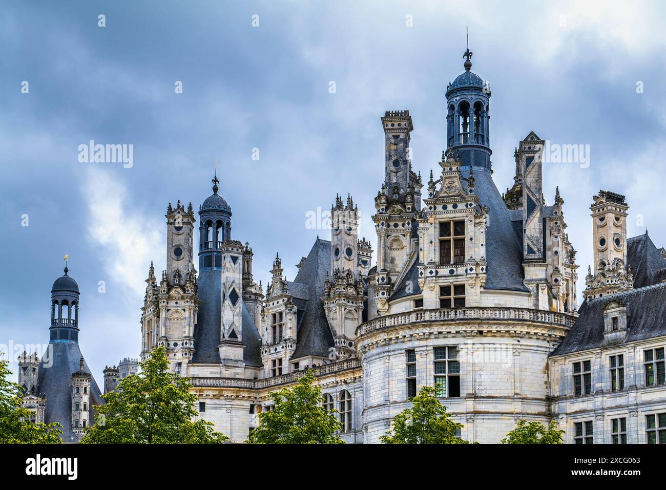 CHATEAU DE CHAMBORD (1519-1547) CHAMBORD FRANKREICH Stockfoto