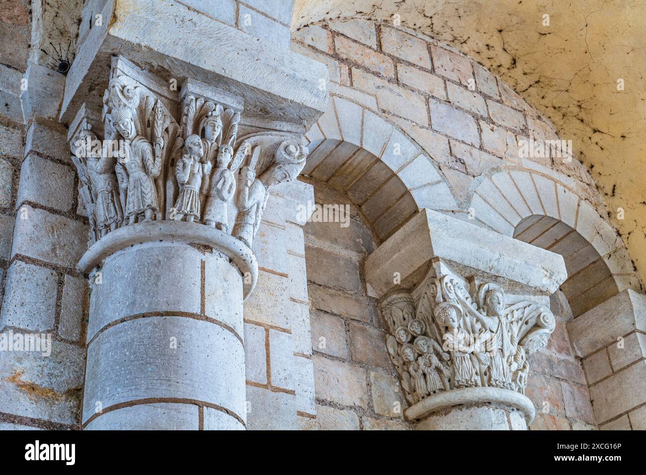 ABBAYE DE FLEURY (640 UND WIEDERAUFGEBAUT 1067-1218) SAINT-BENOIT-SUR-LOIRE FRANKREICH Stockfoto