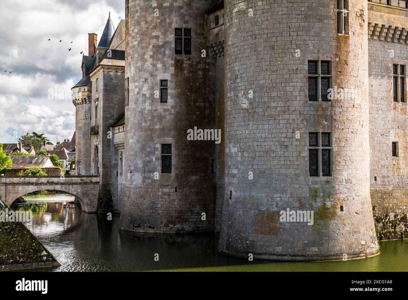 CHATEAU DE SULLY (1102 UND 1395 UMGEBAUT) SULLY-SUR-LOIRE FRANKREICH Stockfoto