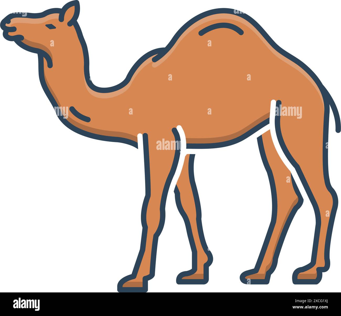 Symbol für Kamel, Karawane Stock Vektor