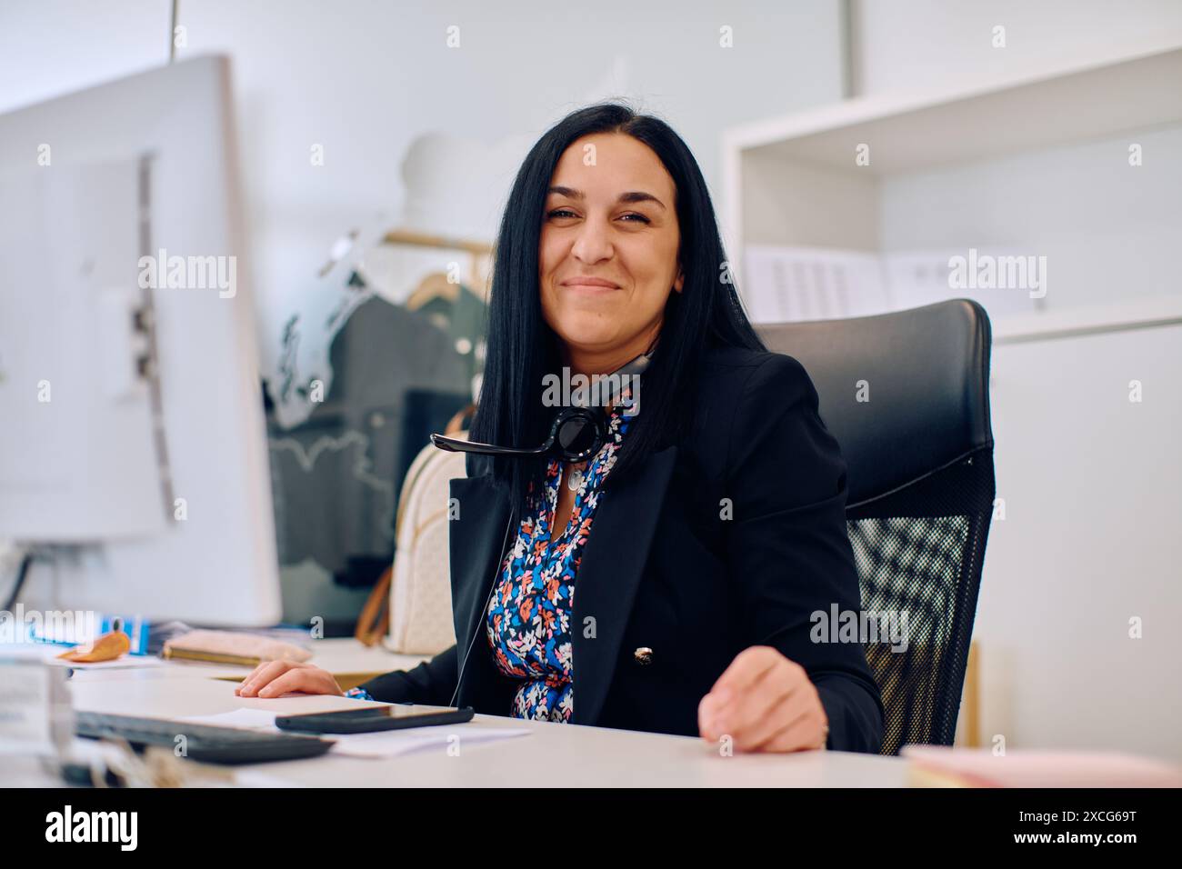 Effizienter Call Center-Agent Für Nahtlose Kundenunterstützung Stockfoto