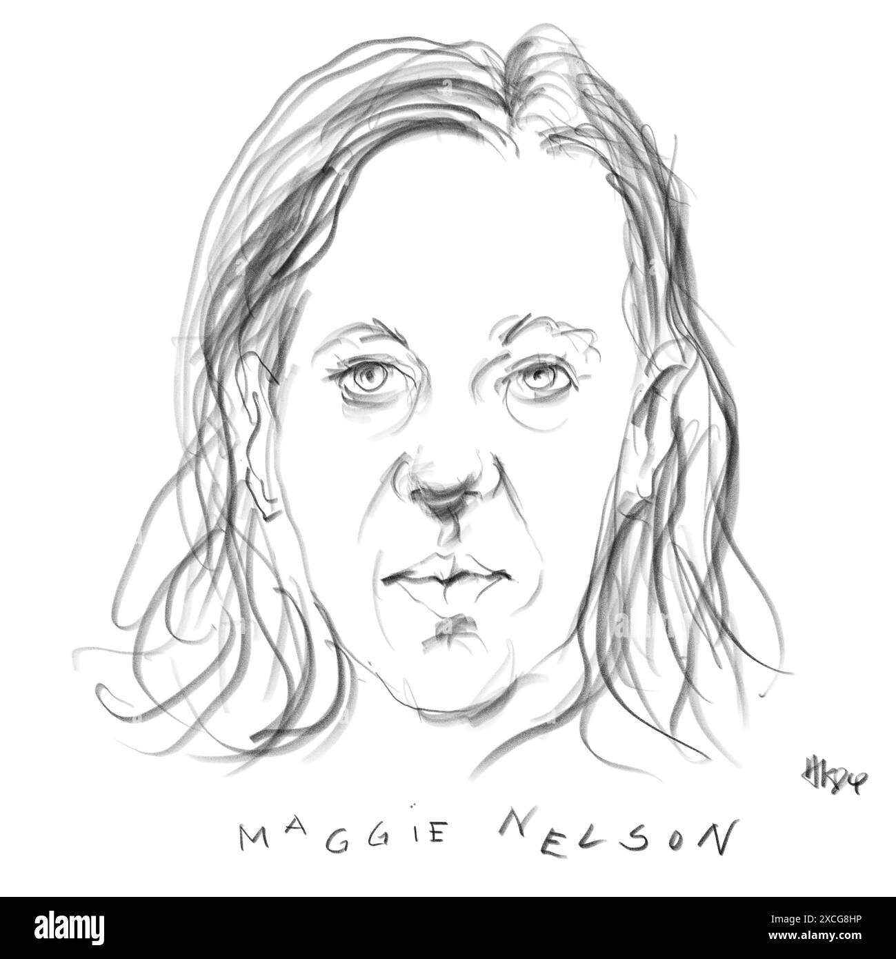 Porträt der Autorin Maggie Nelson Stockfoto
