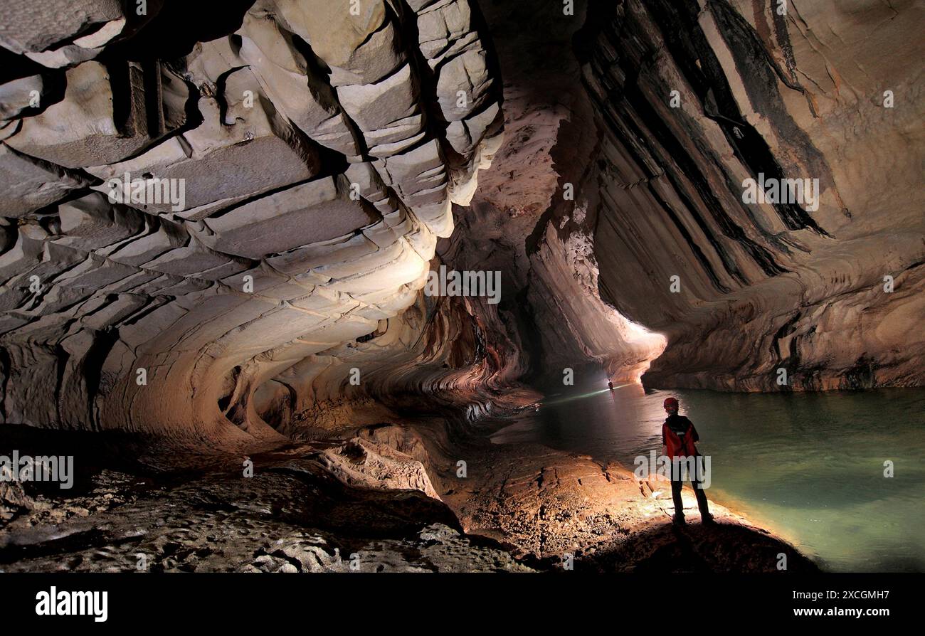 Die Riese Höhlen von Mulu Nationalpark, Sarawak, Borneo, Malaysia Stockfoto