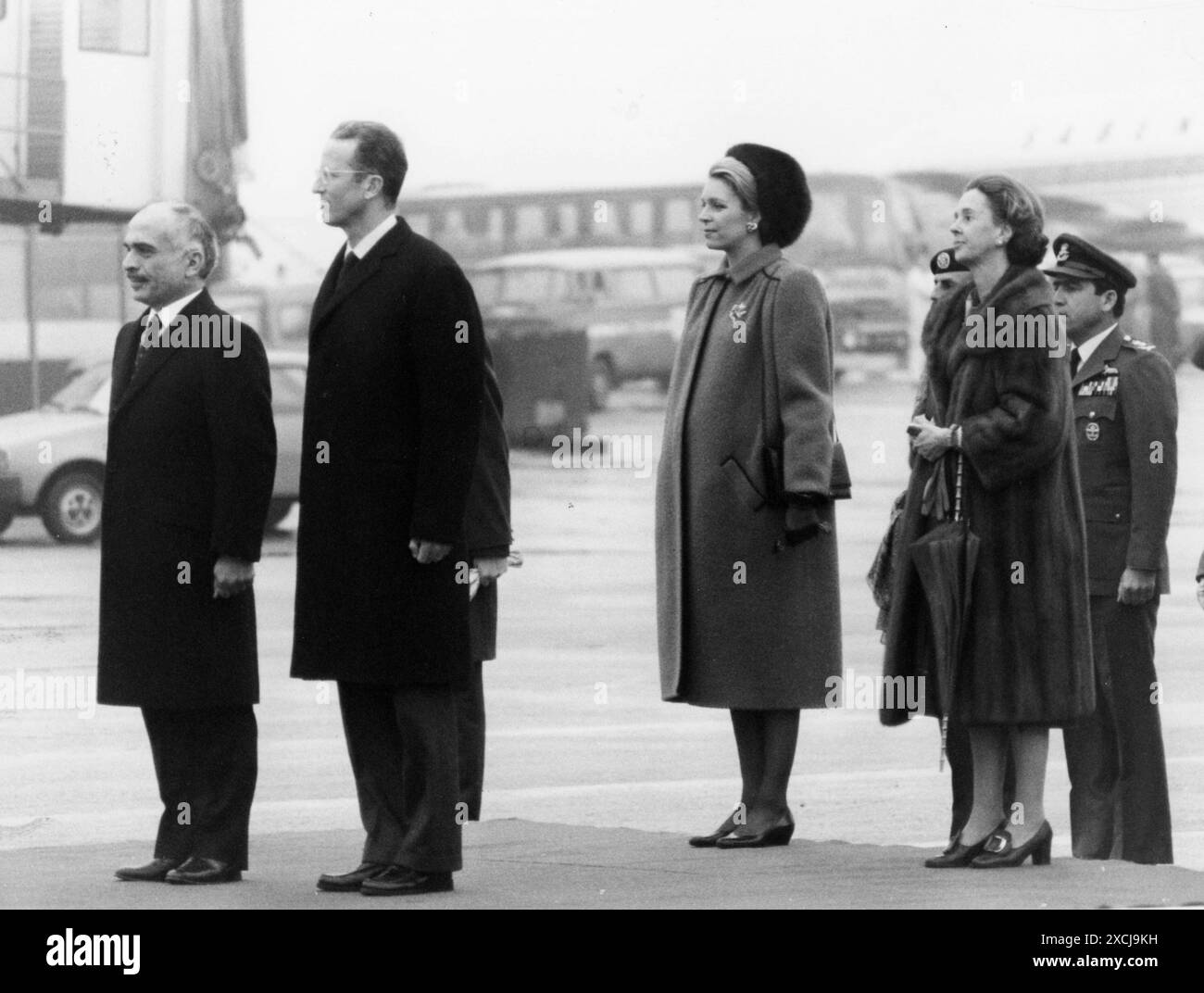 Anni' 70 Bruxelles Archivio Storico Olycom/Lapresse Fabiola de Mora y Aragon (Madrid, 11 giugno 1928 - Laeken, 5 dicembre 2014) è stata regina consorte dei Belgi dal 1960 al 1993, come moglie di Re Baldovino. Dopo la morte del marito divenne nota come 'regina Fabiola del Belgio', Avenue passato il titolo di 'Regina dei Belgi' alla cognata Paola Ruffo di Calabria, consorte di Alberto II del Belgio. Nella Foto: Regina Fabiola de Mora y Aragon Nour di Giordania, Re Baldovino e Hussein di Giordania auf dem Foto: Königin Fabiola de Mora y Aragon, Nour von Jordanien, König Baudouin und Hussein von Jorda Stockfoto