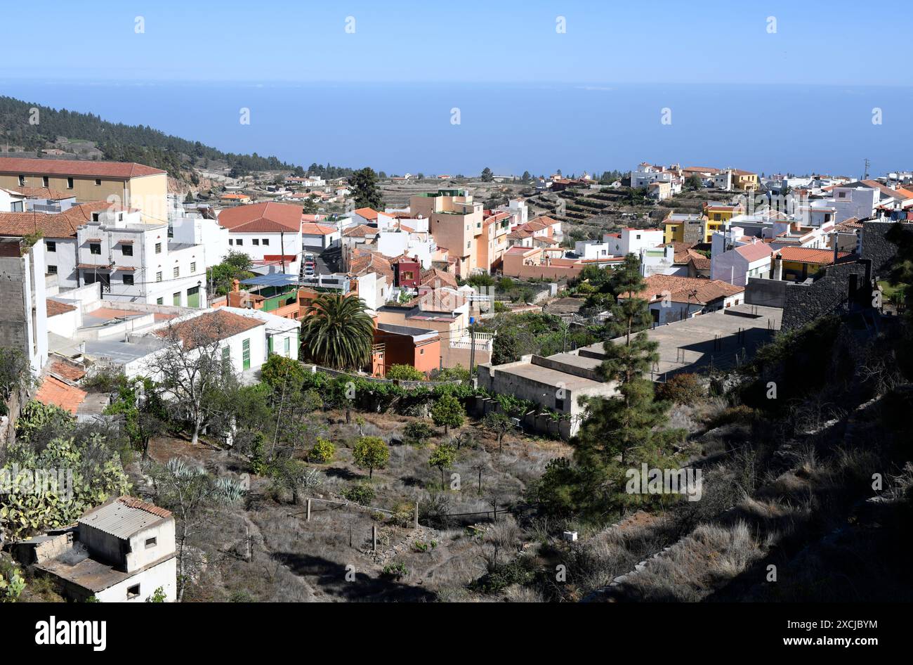 Vilaflor de Chasna. Teneriffa, Provinz Santa Cruz de Teneriffa, Kanarische Inseln, Spanien. Stockfoto