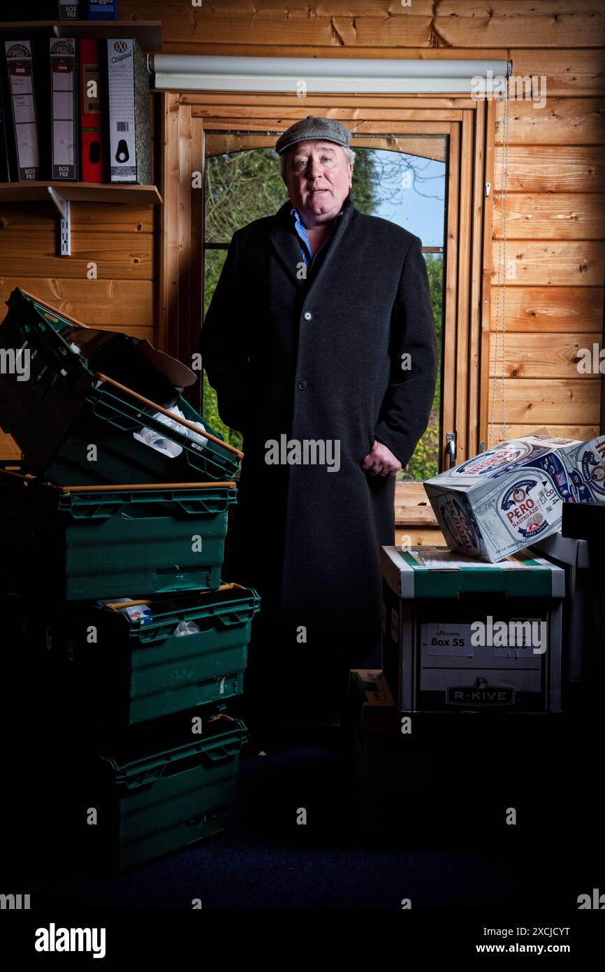 John Sullivan - Schöpfer von Only Fools and Horses, fotografiert in seinem Essex Home. Stockfoto