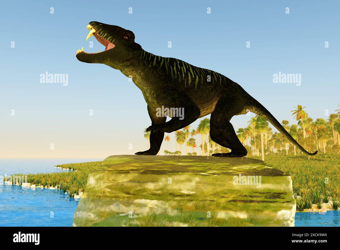 Doliosauriscus ist eine ausgestorbene Gattung von therapsiden fleischfressenden Tieren, die in der Permzeit in Russland lebten. Stockfoto