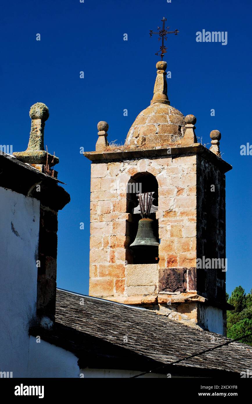 Kirche Santa Maria von O Castro, O Barco de Valdeorras, Ourense, Spanien Stockfoto