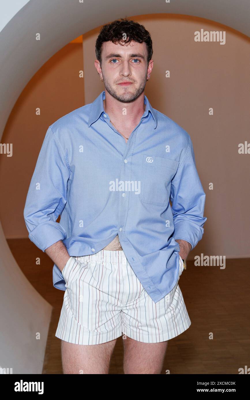 Mailand, Italien. Juni 2024. Paul Mescal besucht GUCCI Men Spring/Summer 2025 Runway während der Milan Fashion Week Herrenmode am 2024. Juni in Mailand, Italien 17/06/2024 Credit: dpa/Alamy Live News Stockfoto