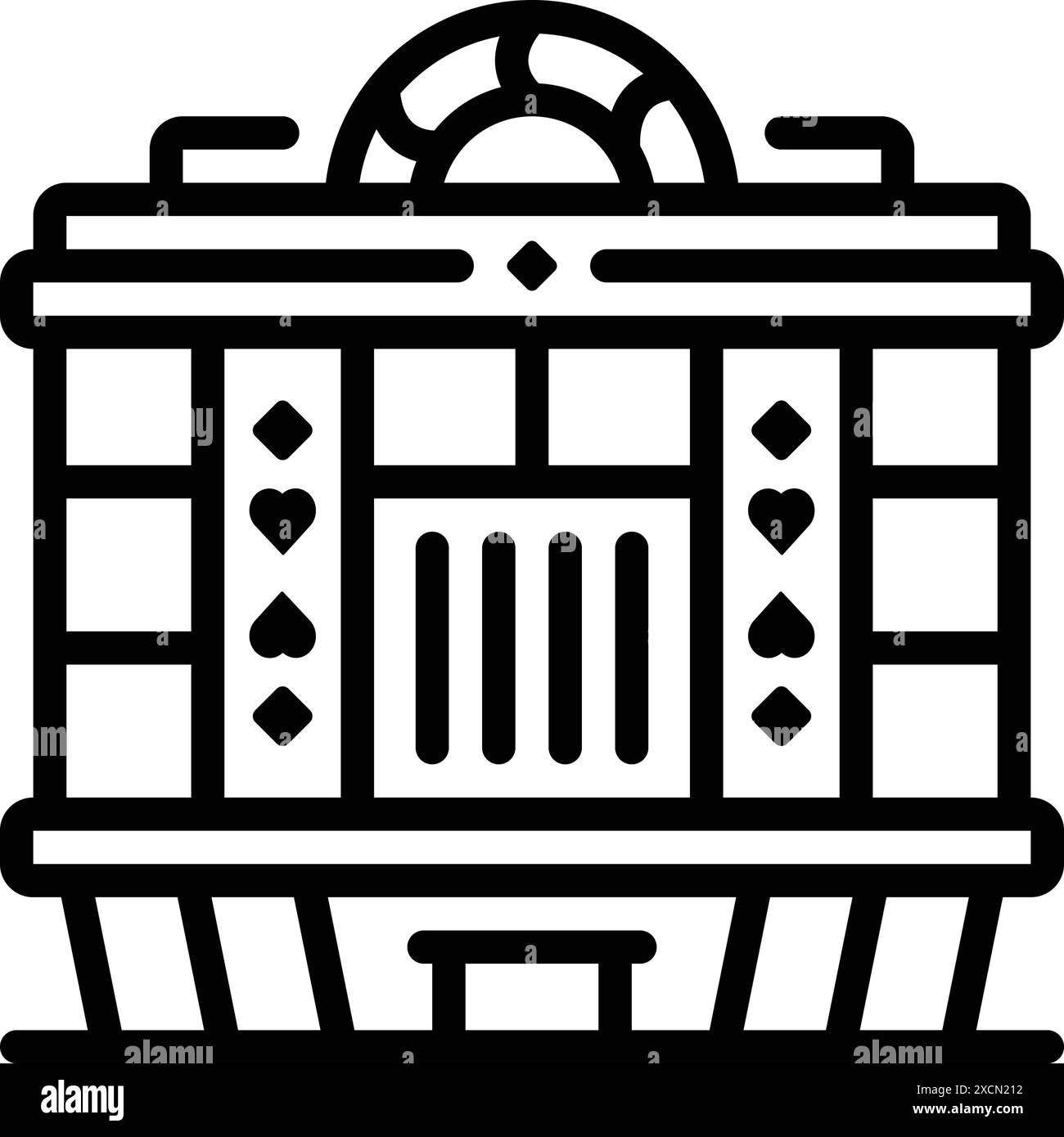 Symbol für Casino, Club Stock Vektor