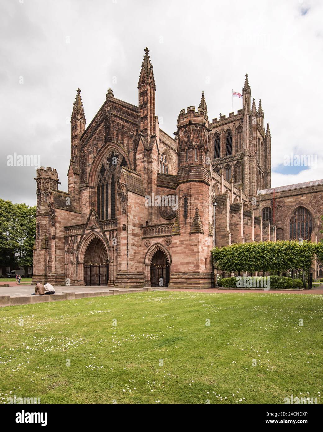 Hereford: kathedrale St. Mary und St. Ethelbert Stockfoto