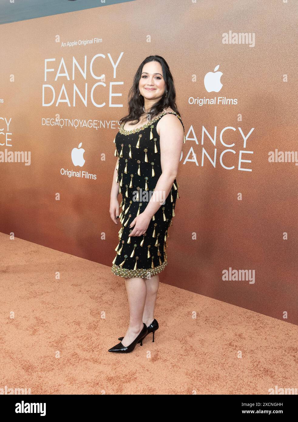 Lily Gladstone besucht am 17. Juni 2024 die Premiere von „Fancy Dance“ von Apple Original Film im Directors Guild of America Theater in New York. (Foto: Lev Radin/SIPA USA) Stockfoto