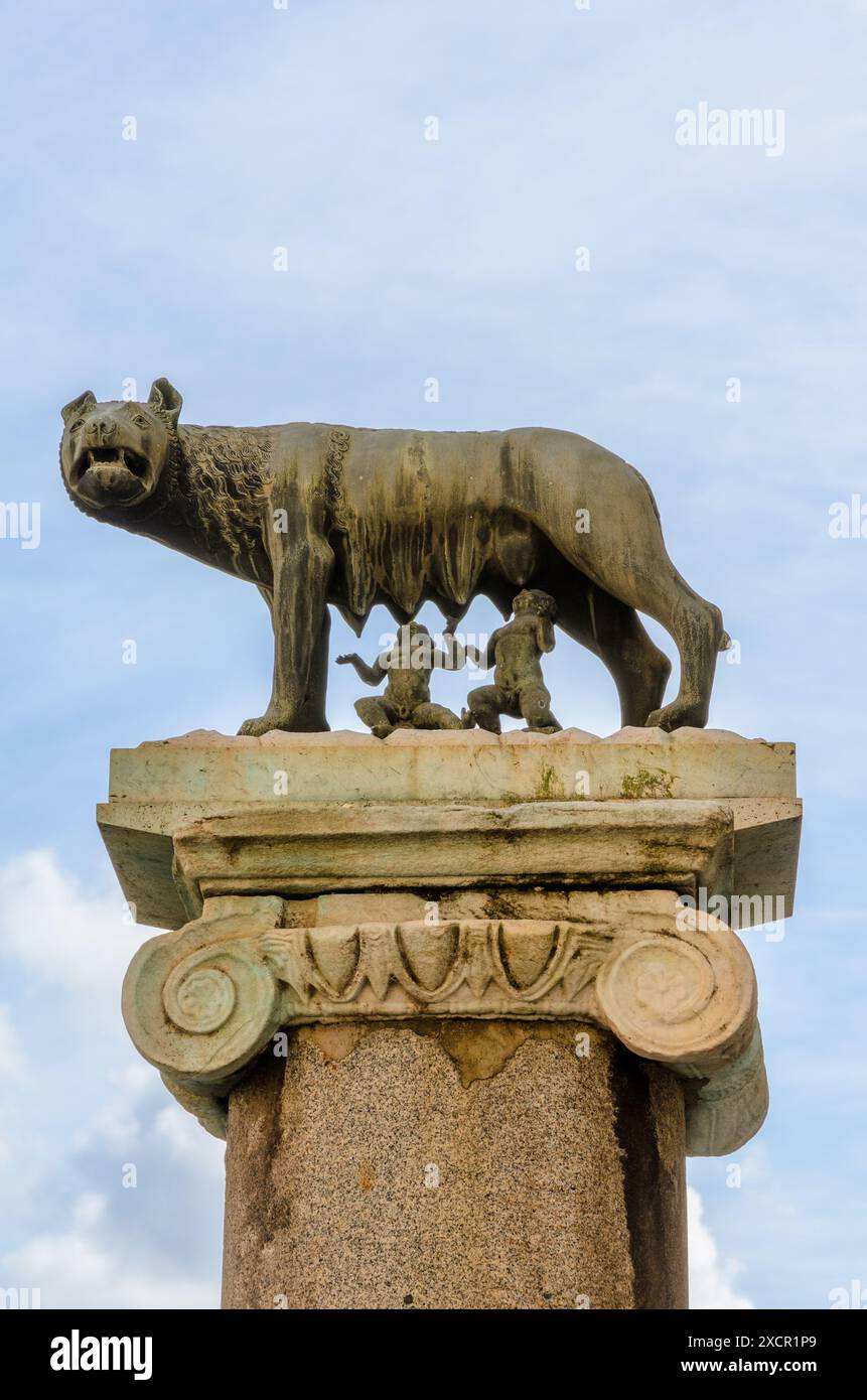 Kapitolinischen Wolf im Kapitol - Rom, Italien Stockfoto