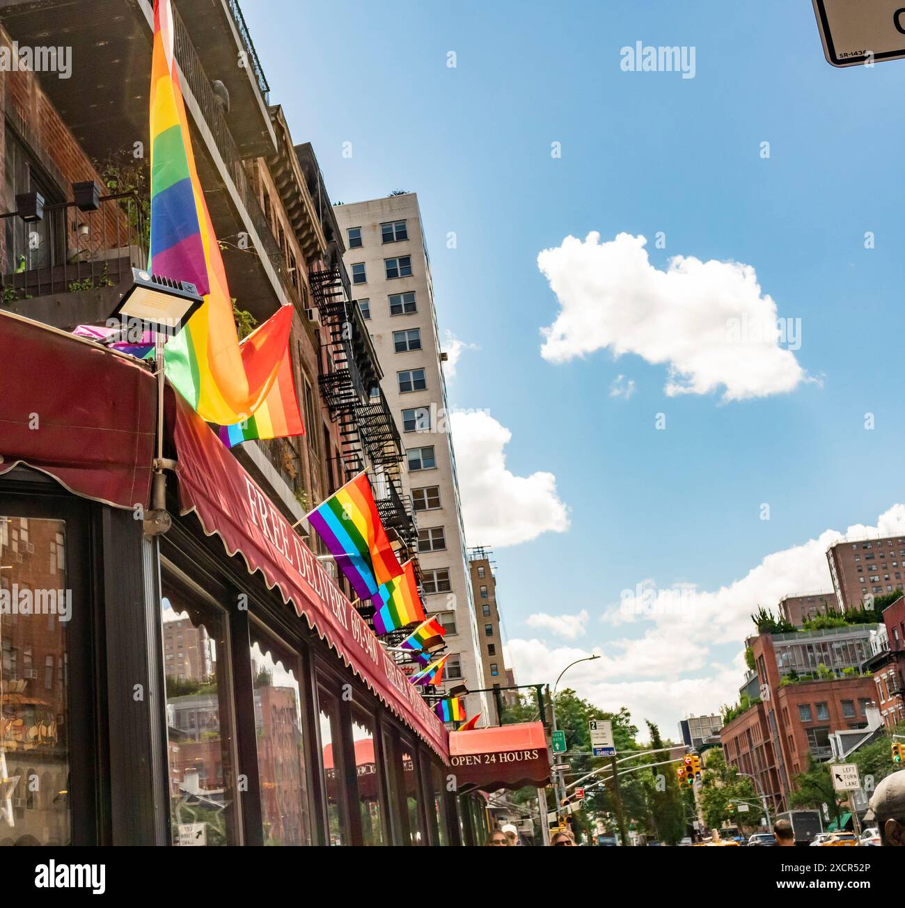 Ausstellung von Gay Pride in Chelsea in New York am Samstag, 15. Juni 2024. (© Richard B. Levine) Stockfoto